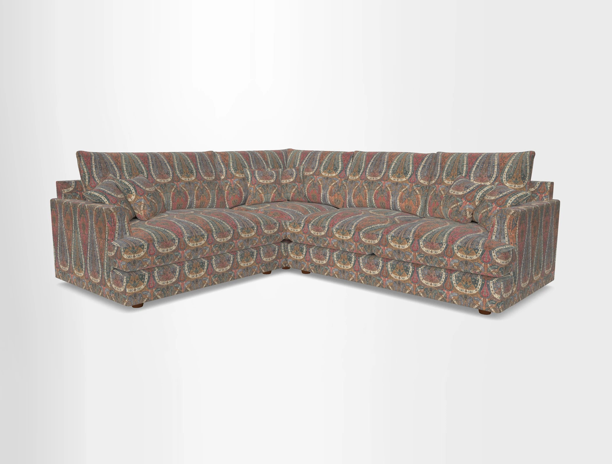 Slingsby Medium Fitted Cover Corner Unit RHF in Two Tone Plain Biscuit