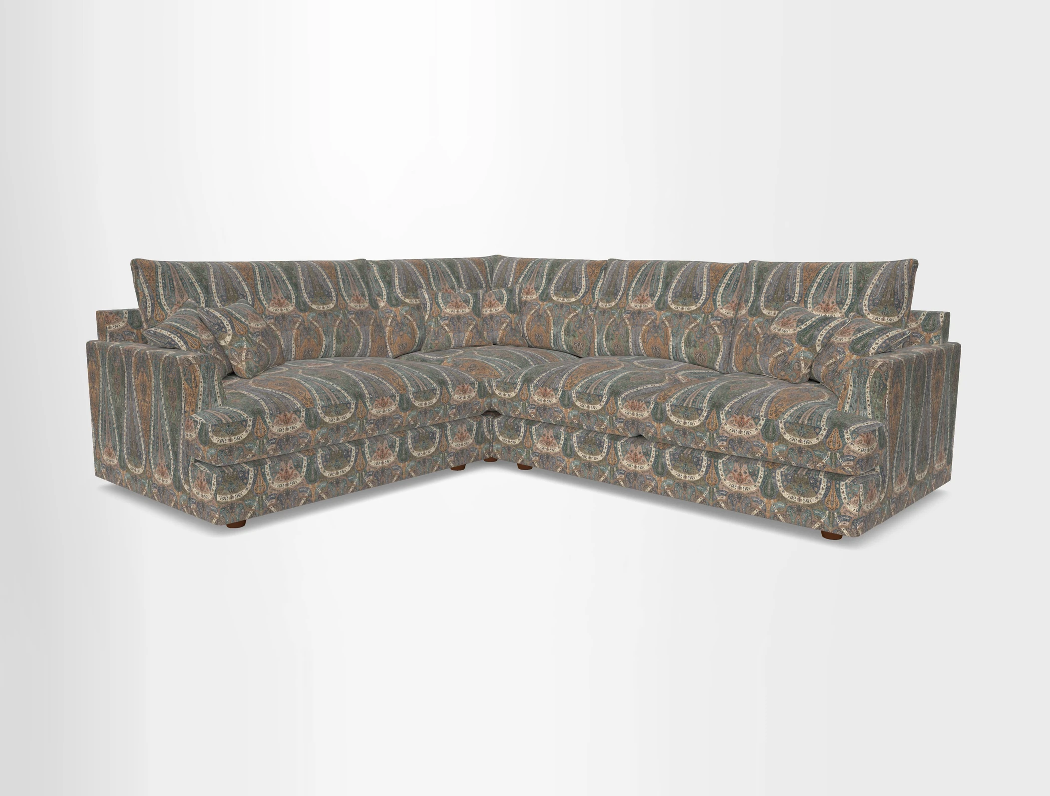 Slingsby Medium Fitted Cover Corner Unit RHF in Two Tone Plain Biscuit