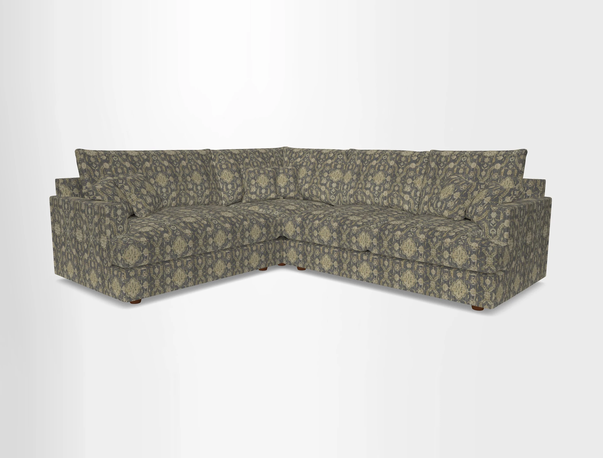 Slingsby Medium Fitted Cover Corner Unit RHF in Two Tone Plain Biscuit