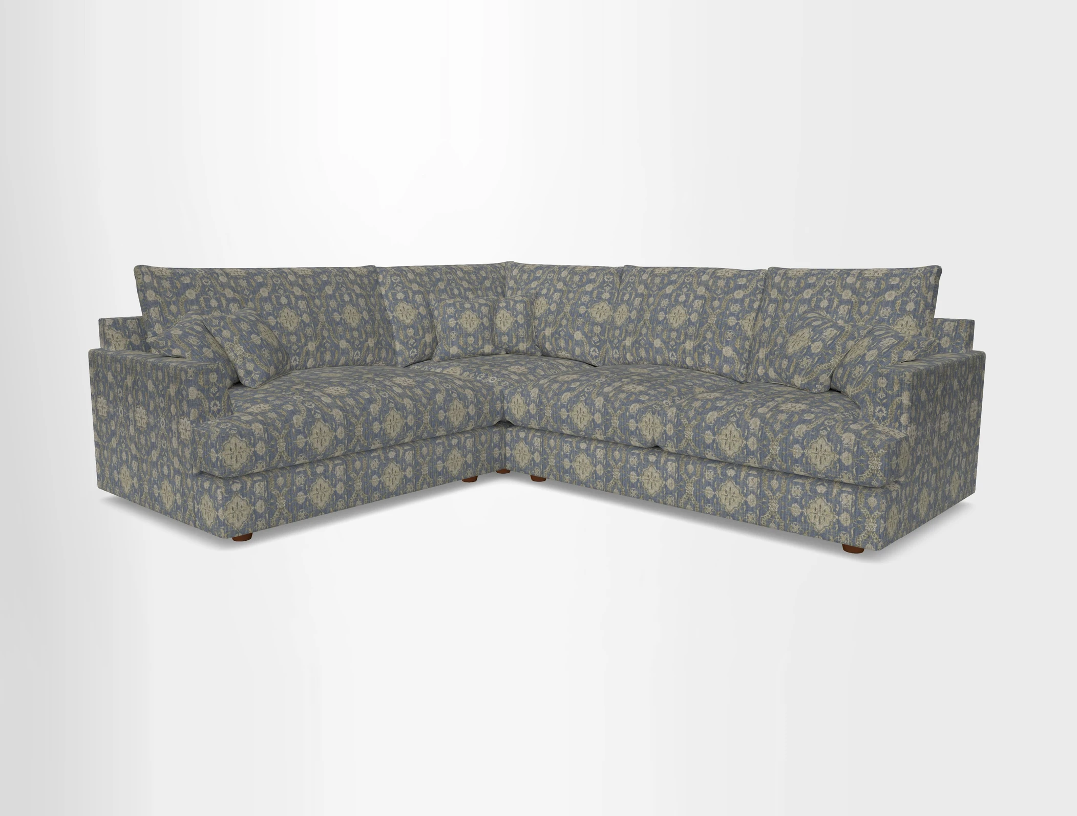Slingsby Medium Fitted Cover Corner Unit RHF in Two Tone Plain Biscuit