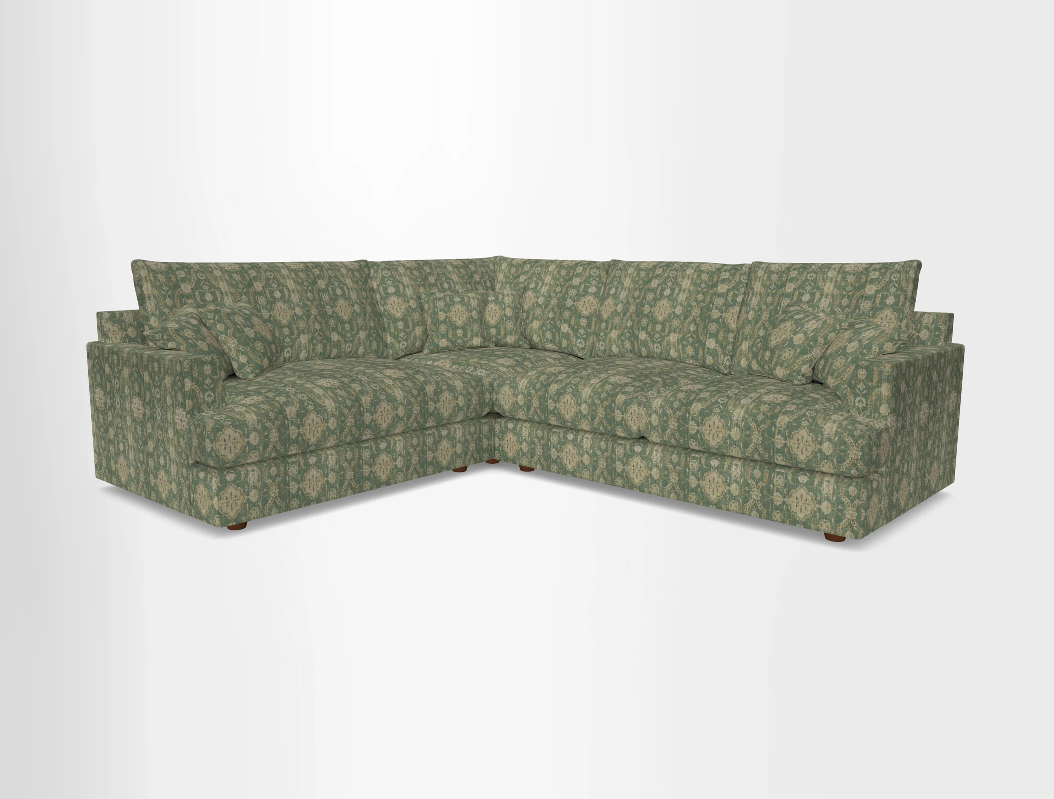 Slingsby Medium Fitted Cover Corner Unit RHF in Two Tone Plain Biscuit