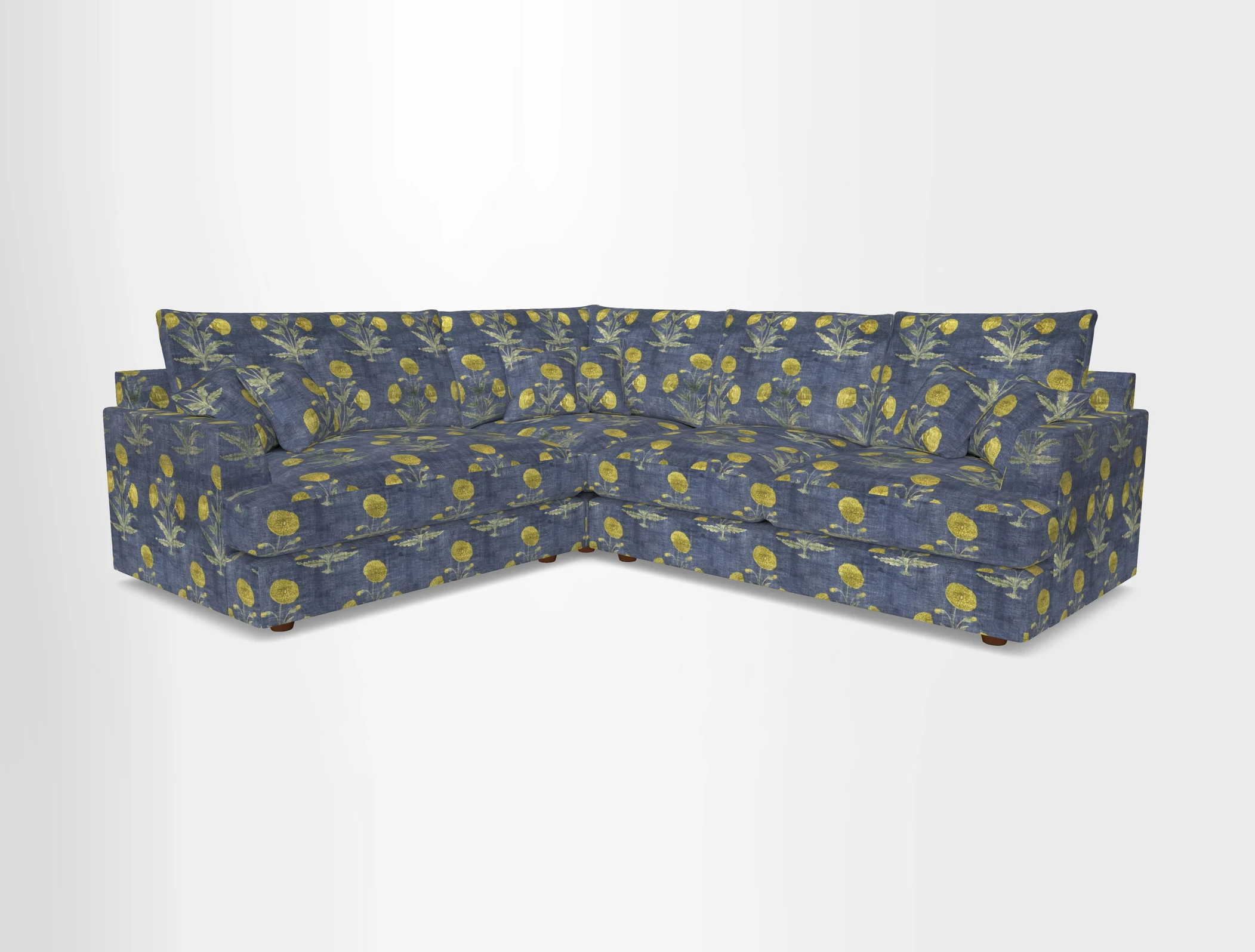 Slingsby Medium Fitted Cover Corner Unit RHF in Two Tone Plain Biscuit