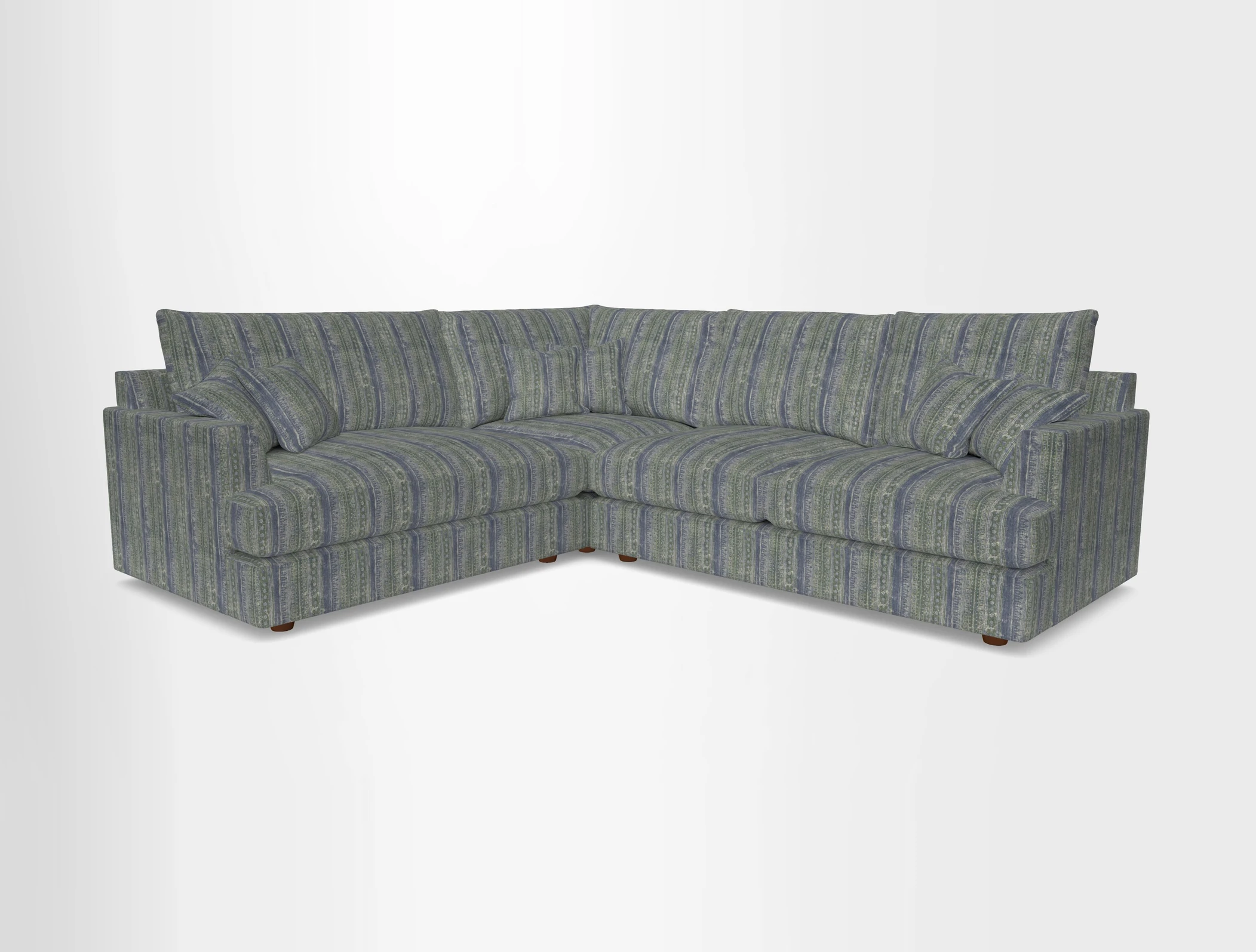 Slingsby Medium Fitted Cover Corner Unit RHF in Two Tone Plain Biscuit