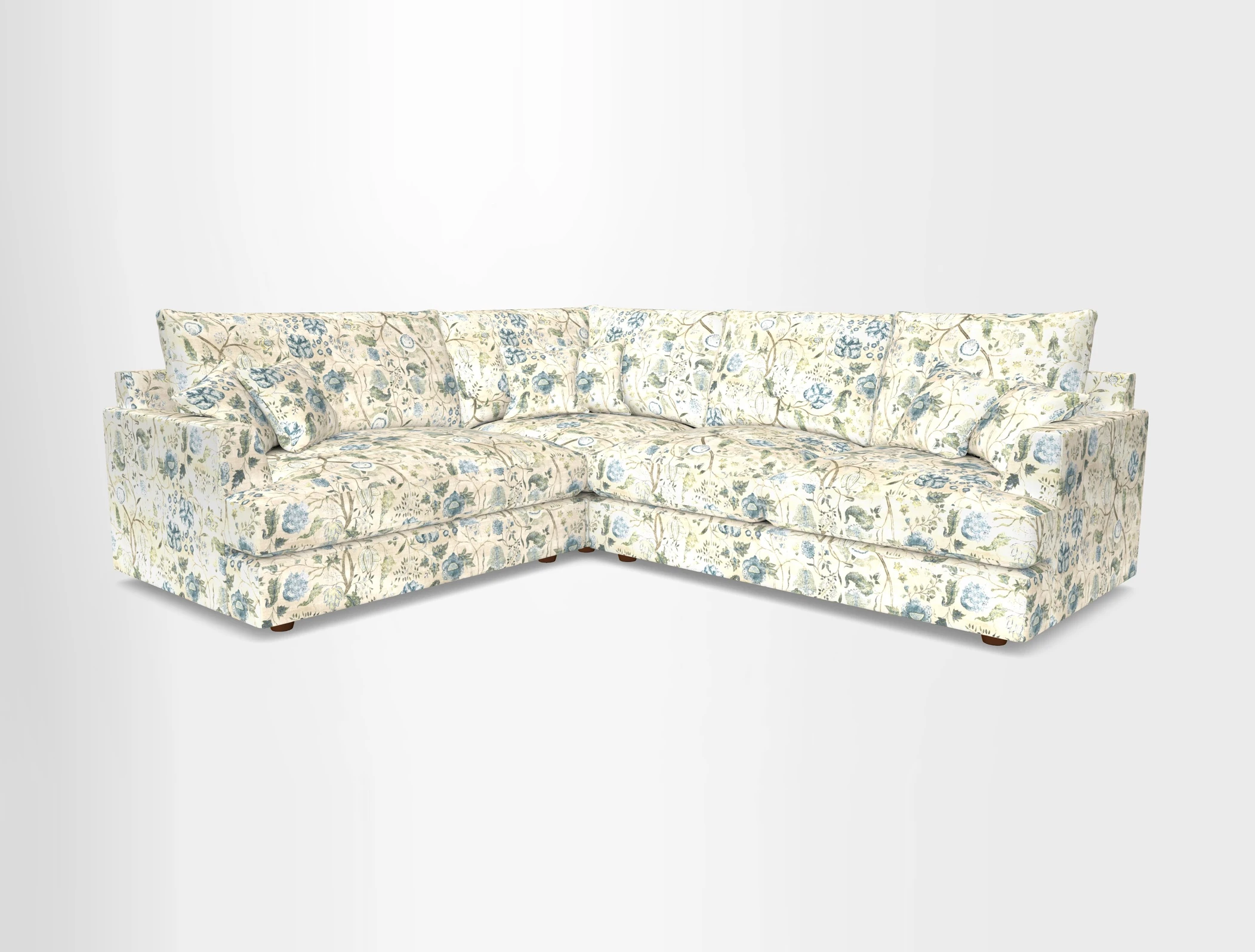 Slingsby Medium Fitted Cover Corner Unit RHF in Two Tone Plain Biscuit