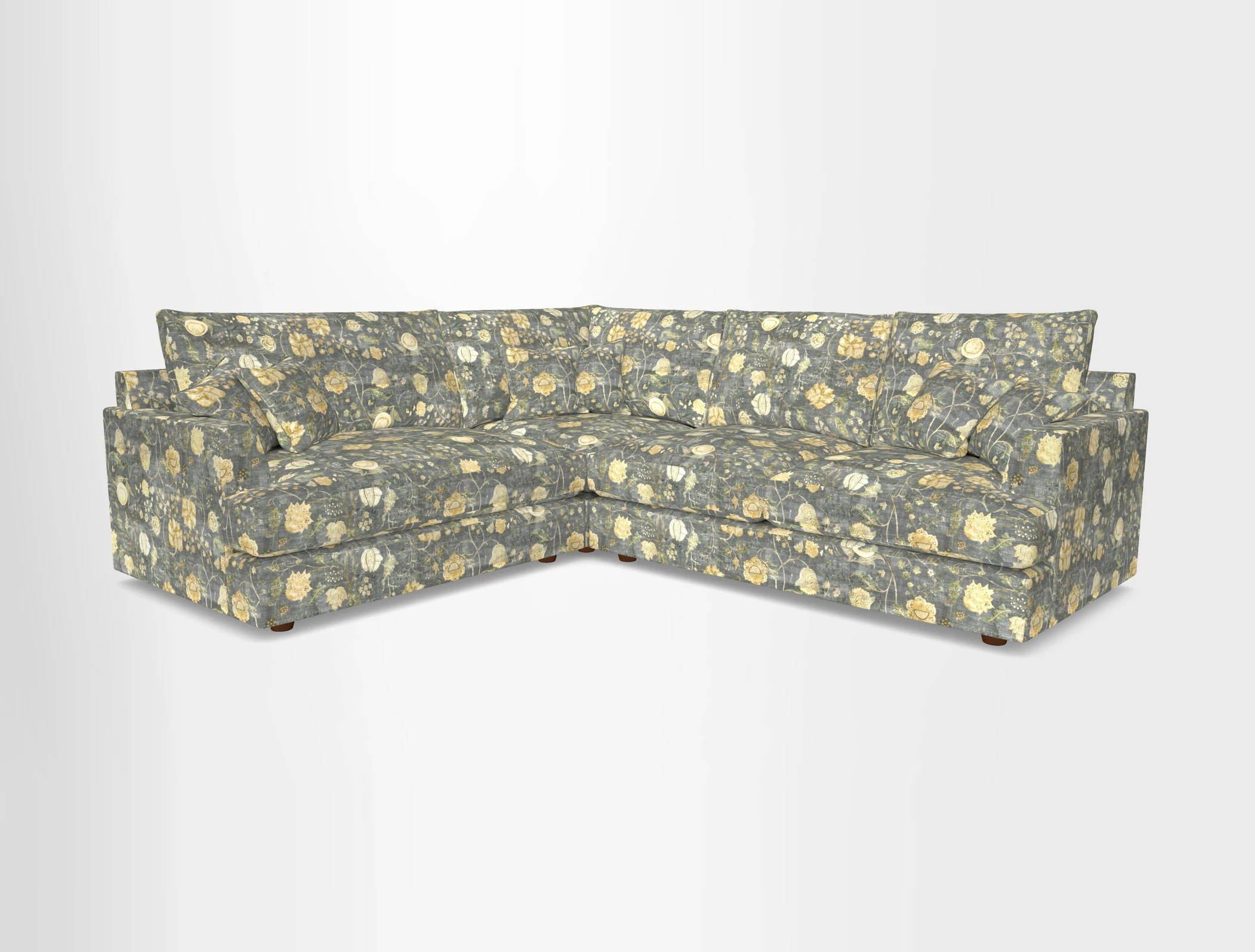 Slingsby Medium Fitted Cover Corner Unit RHF in Two Tone Plain Biscuit