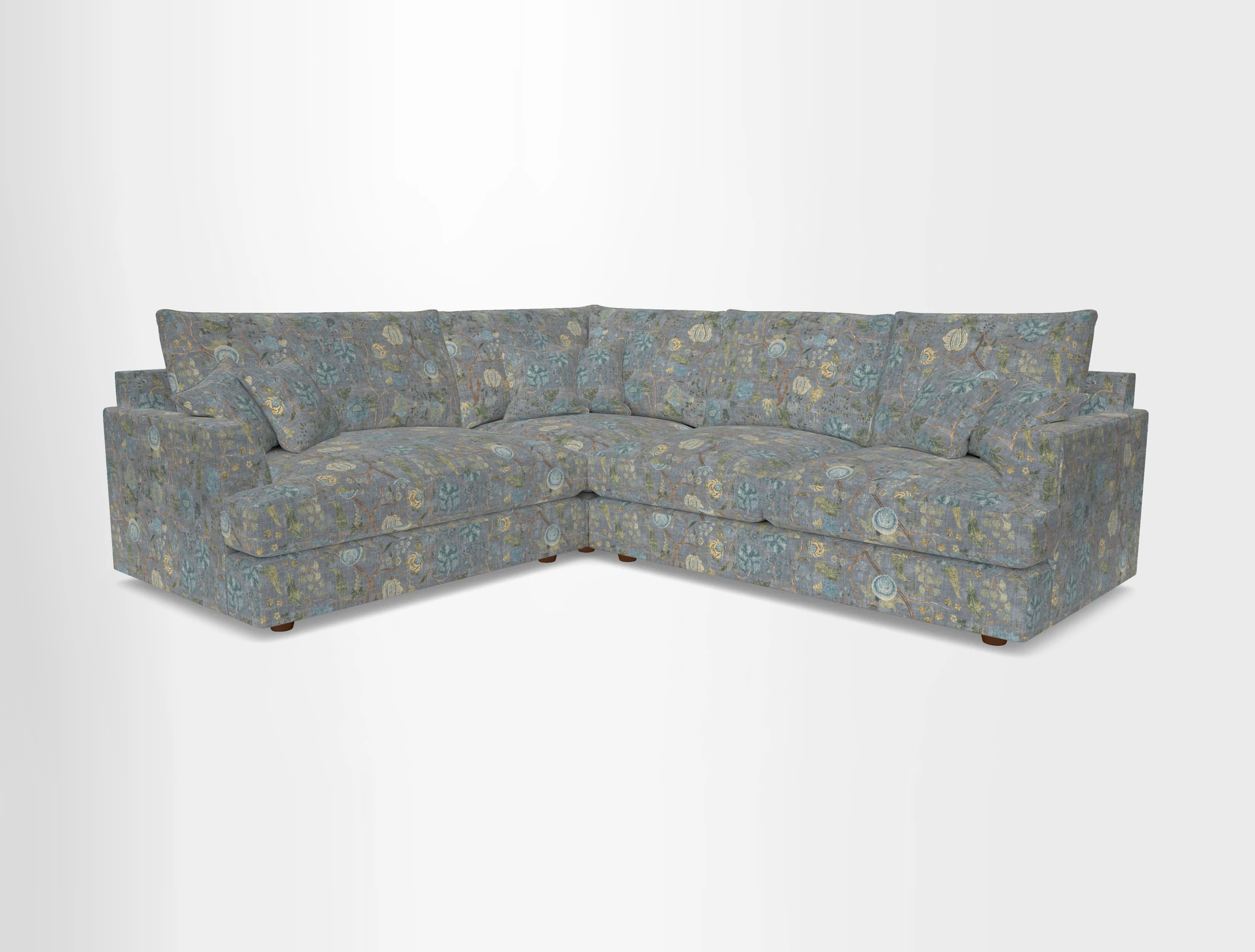 Slingsby Medium Fitted Cover Corner Unit RHF in Two Tone Plain Biscuit