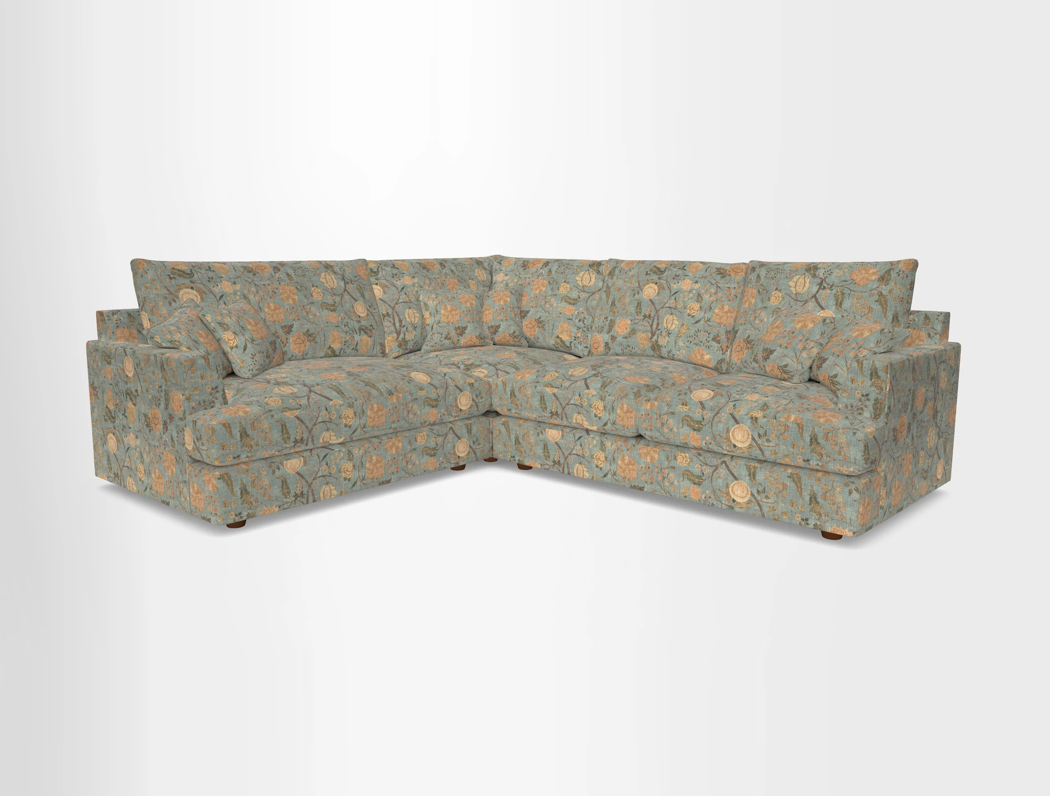 Slingsby Medium Fitted Cover Corner Unit RHF in Two Tone Plain Biscuit