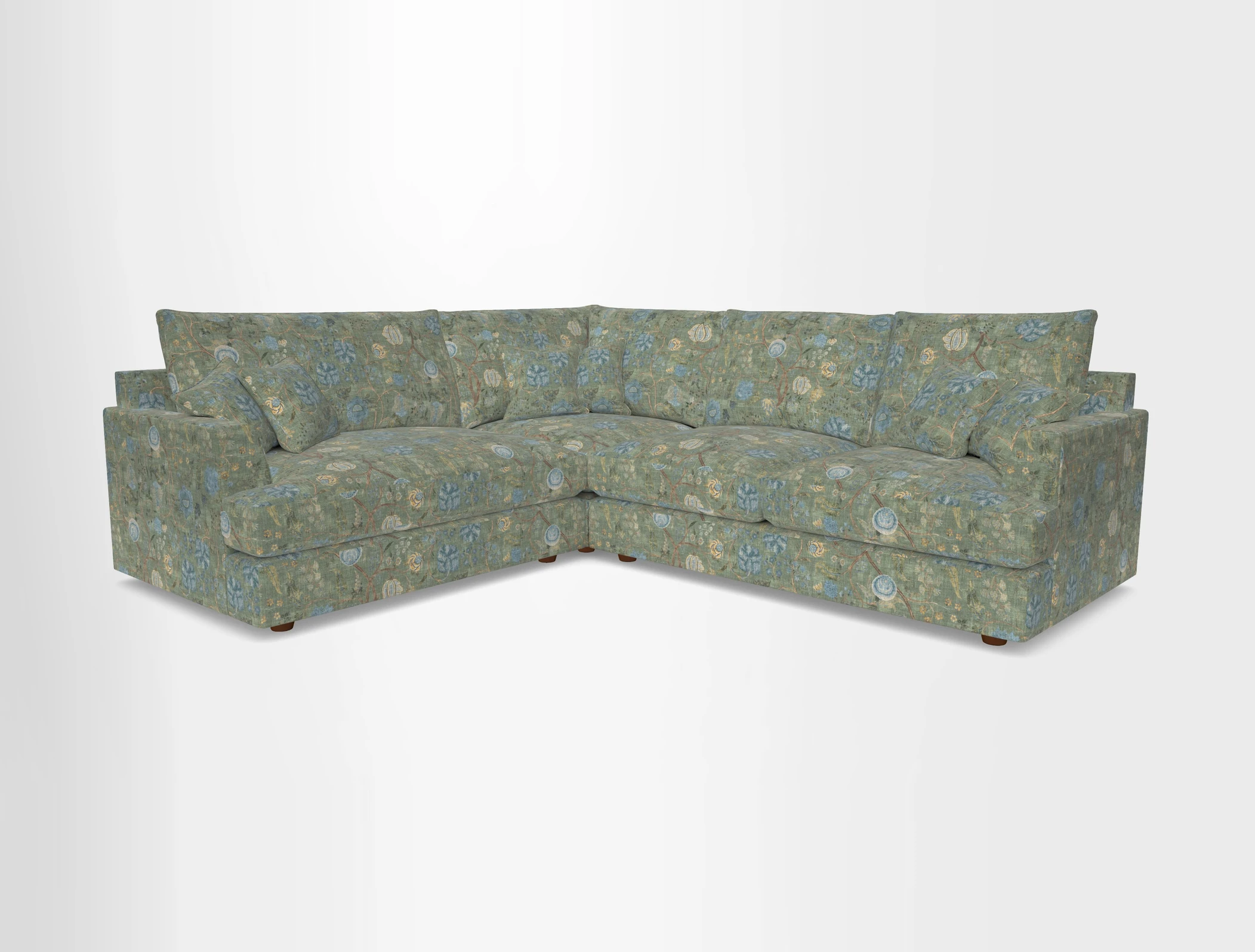 Slingsby Medium Fitted Cover Corner Unit RHF in Two Tone Plain Biscuit