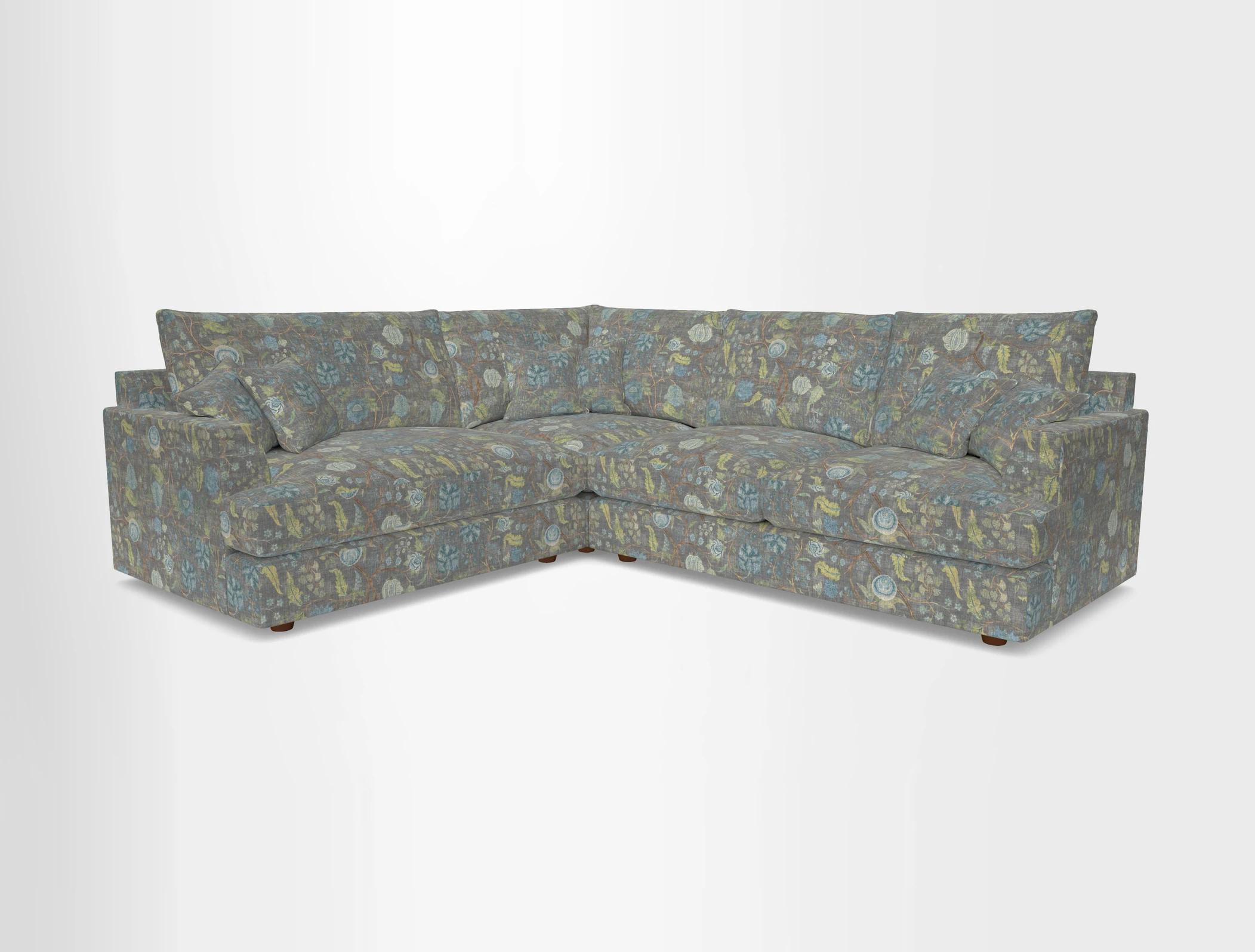 Slingsby Medium Fitted Cover Corner Unit RHF in Two Tone Plain Biscuit