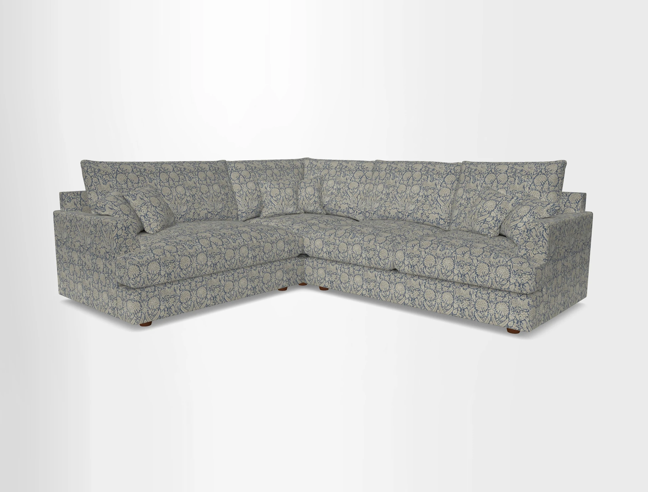 Slingsby Medium Fitted Cover Corner Unit RHF in Two Tone Plain Biscuit