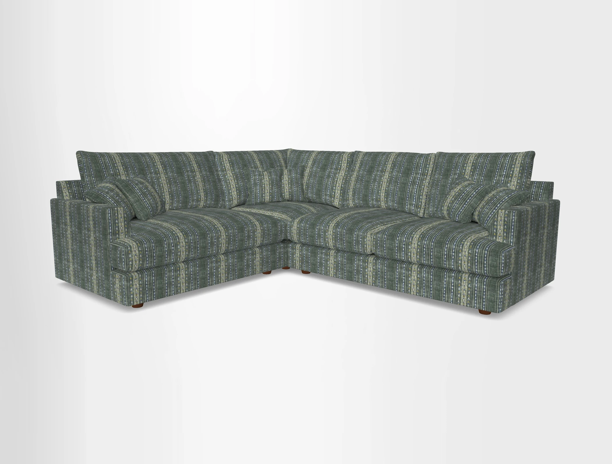 Slingsby Medium Fitted Cover Corner Unit RHF in Two Tone Plain Biscuit