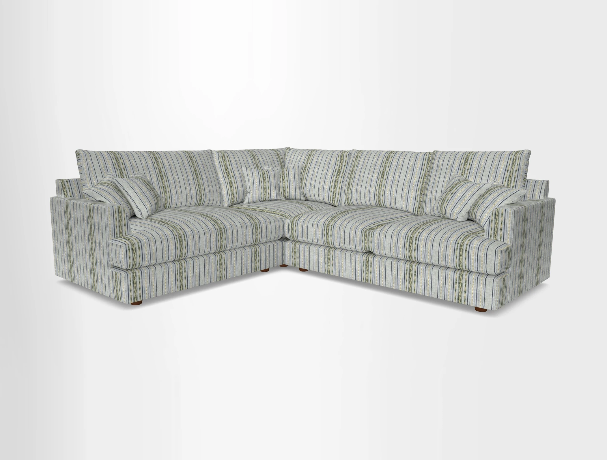 Slingsby Medium Fitted Cover Corner Unit RHF in Two Tone Plain Biscuit