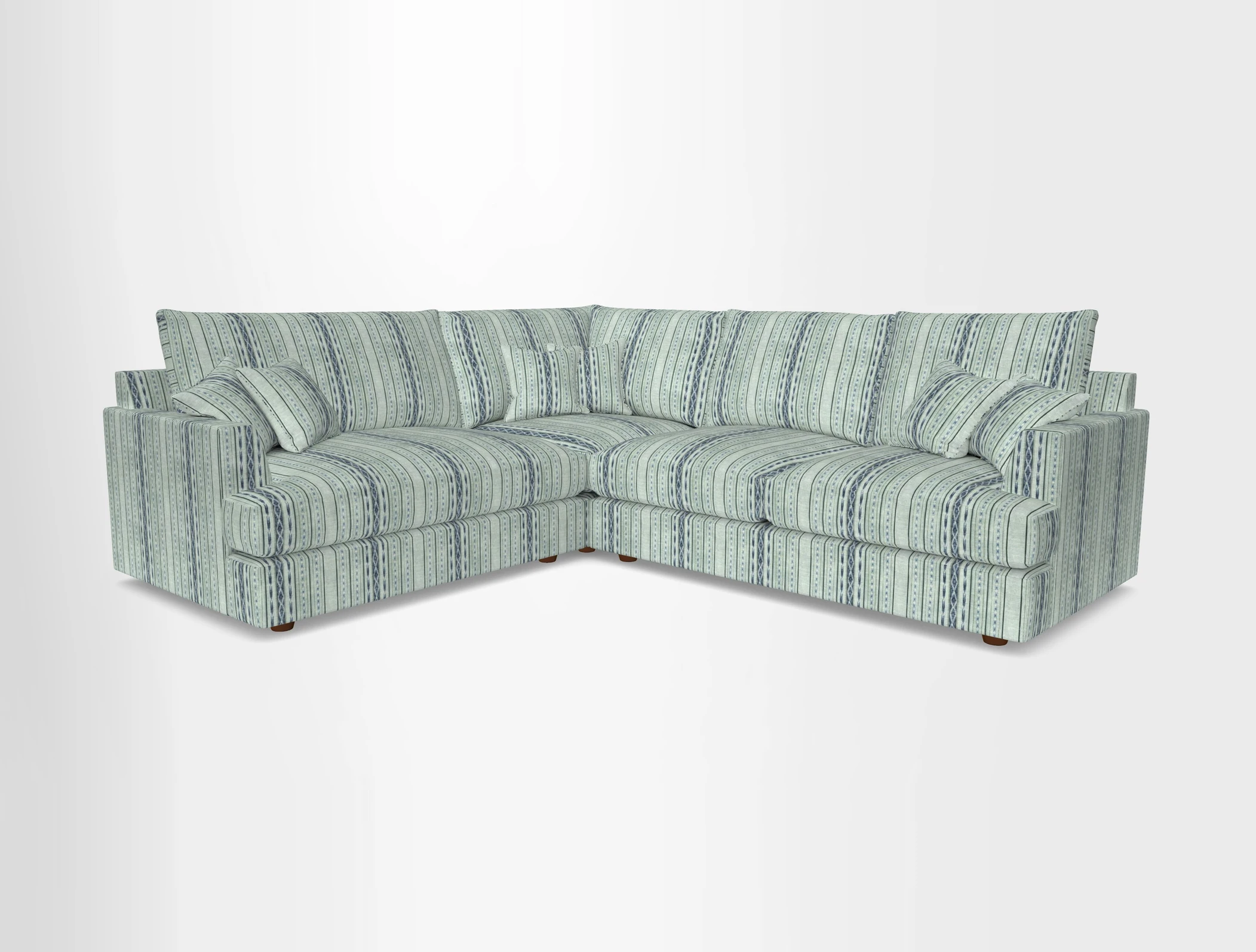 Slingsby Medium Fitted Cover Corner Unit RHF in Two Tone Plain Biscuit