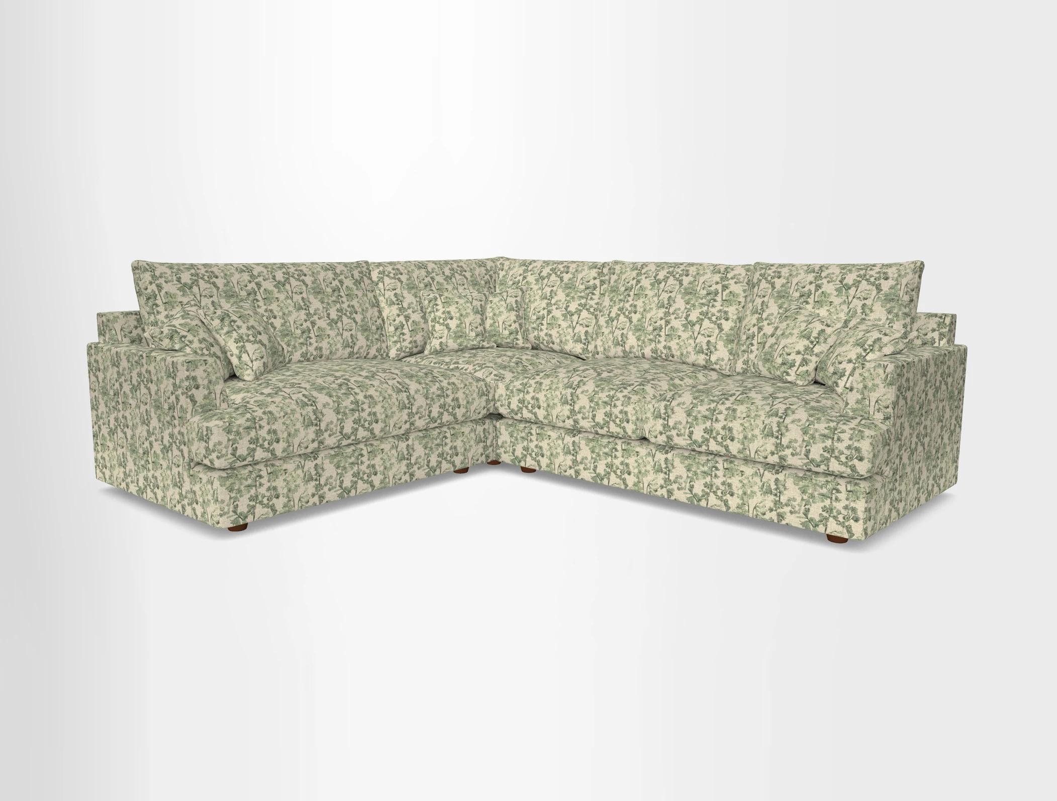 Slingsby Medium Fitted Cover Corner Unit RHF in Two Tone Plain Biscuit