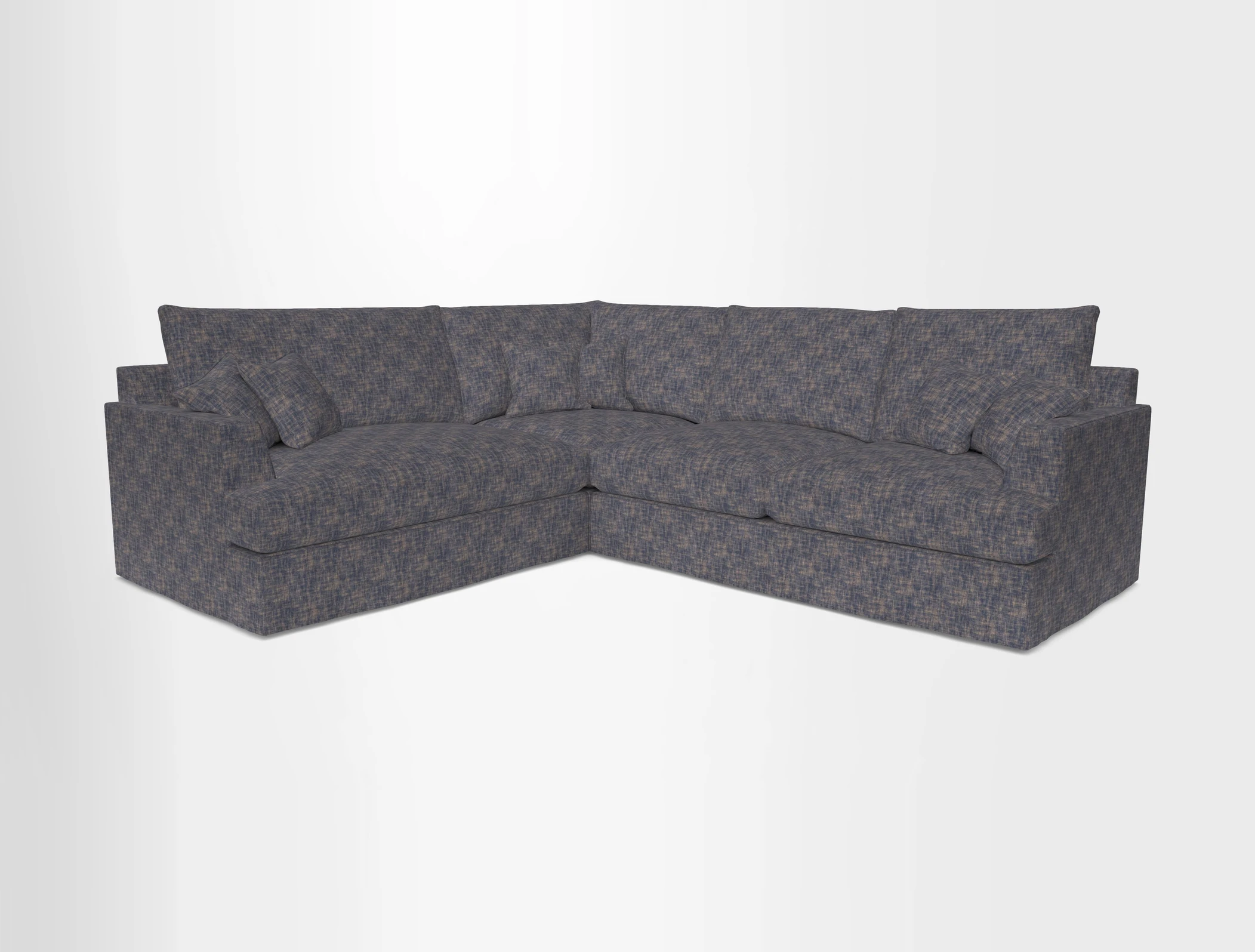 Slingsby Medium Fitted Cover Corner Unit RHF in Two Tone Plain Biscuit