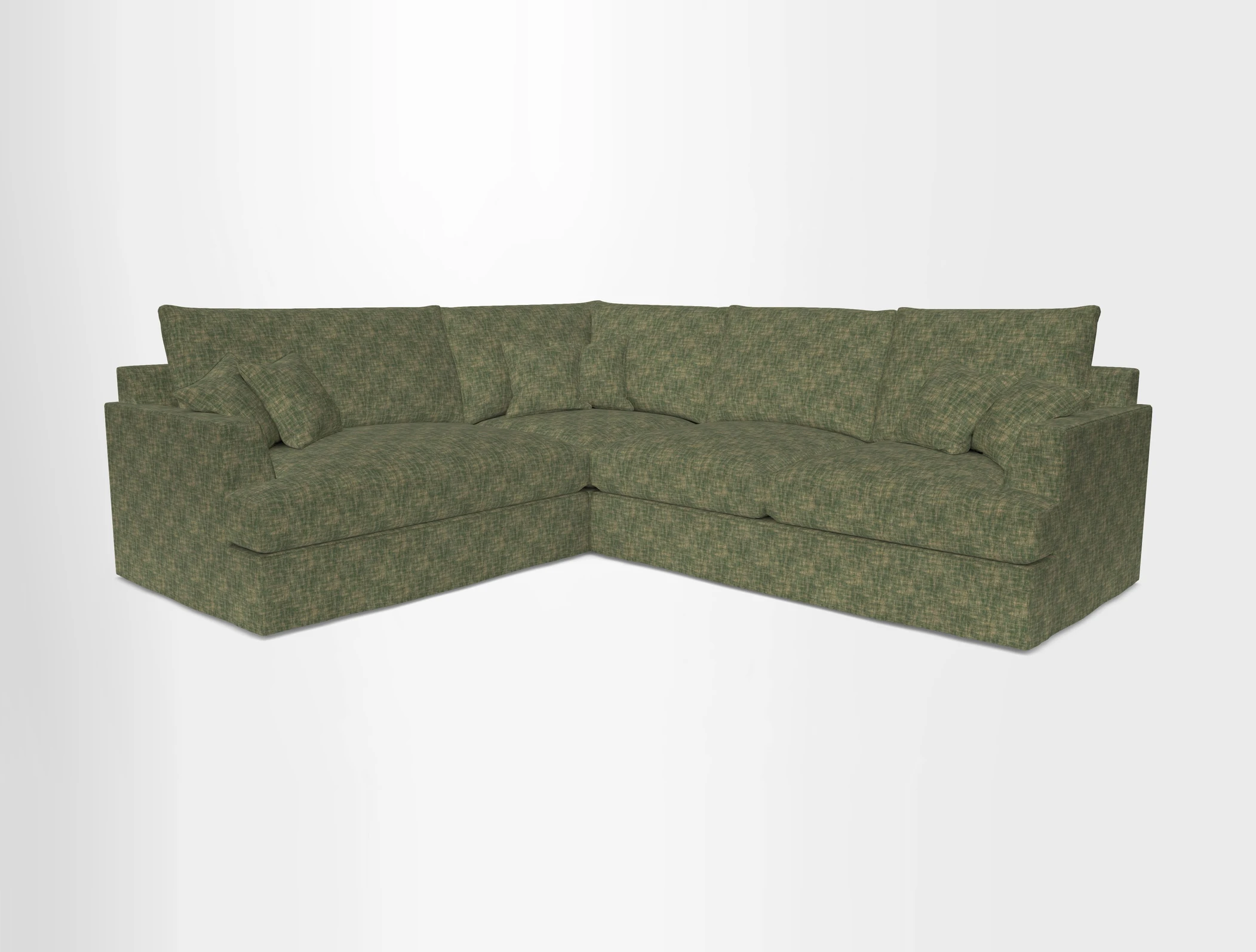 Slingsby Medium Fitted Cover Corner Unit RHF in Two Tone Plain Biscuit