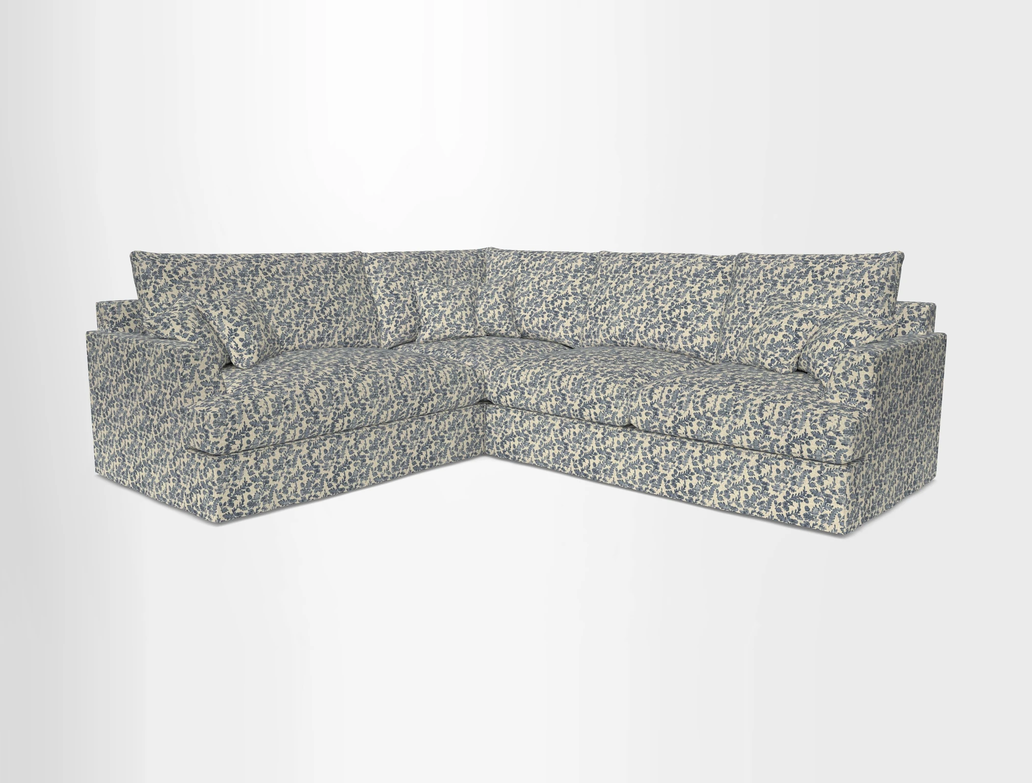 Slingsby Medium Fitted Cover Corner Unit RHF in Two Tone Plain Biscuit