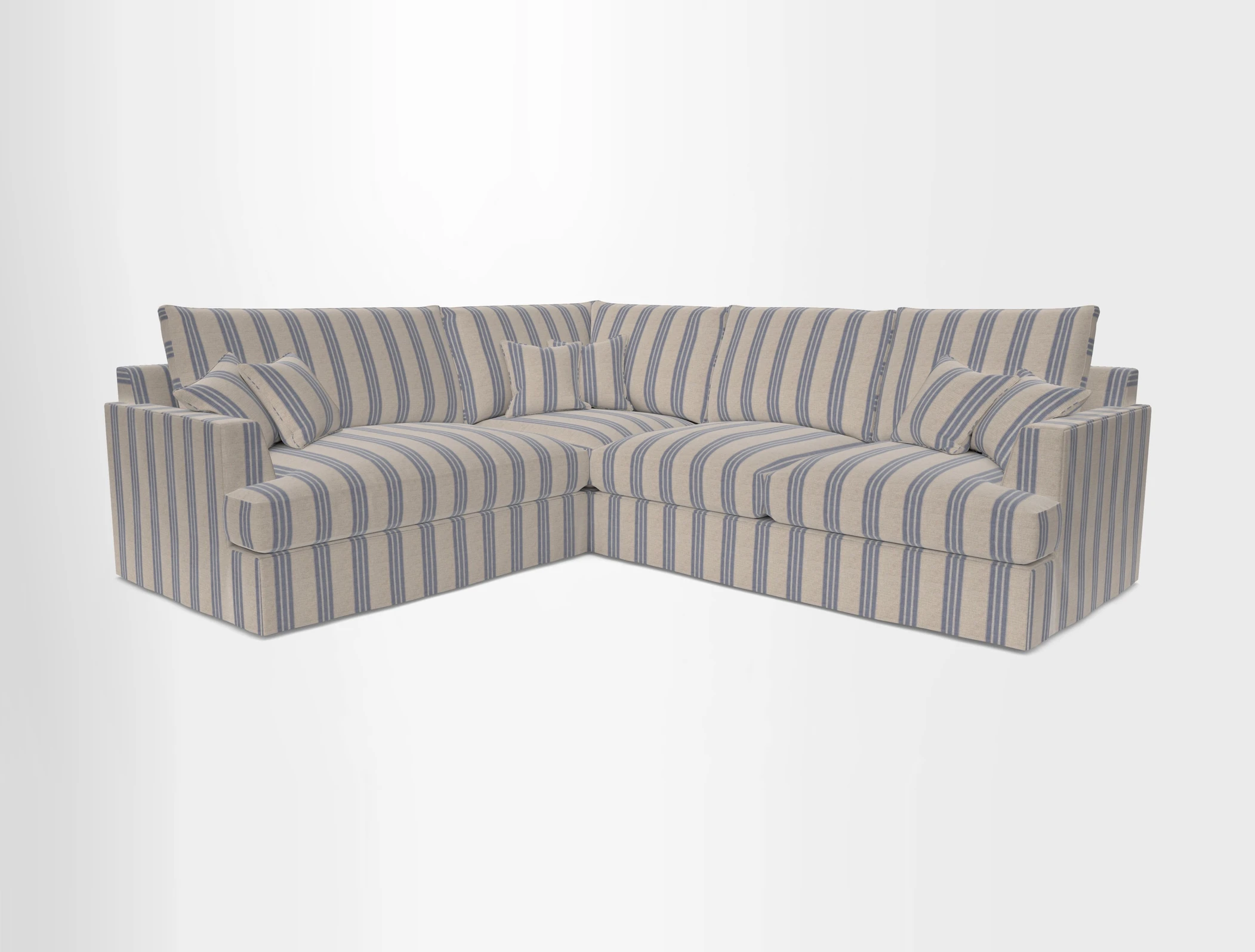Slingsby Medium Fitted Cover Corner Unit RHF in Two Tone Plain Biscuit