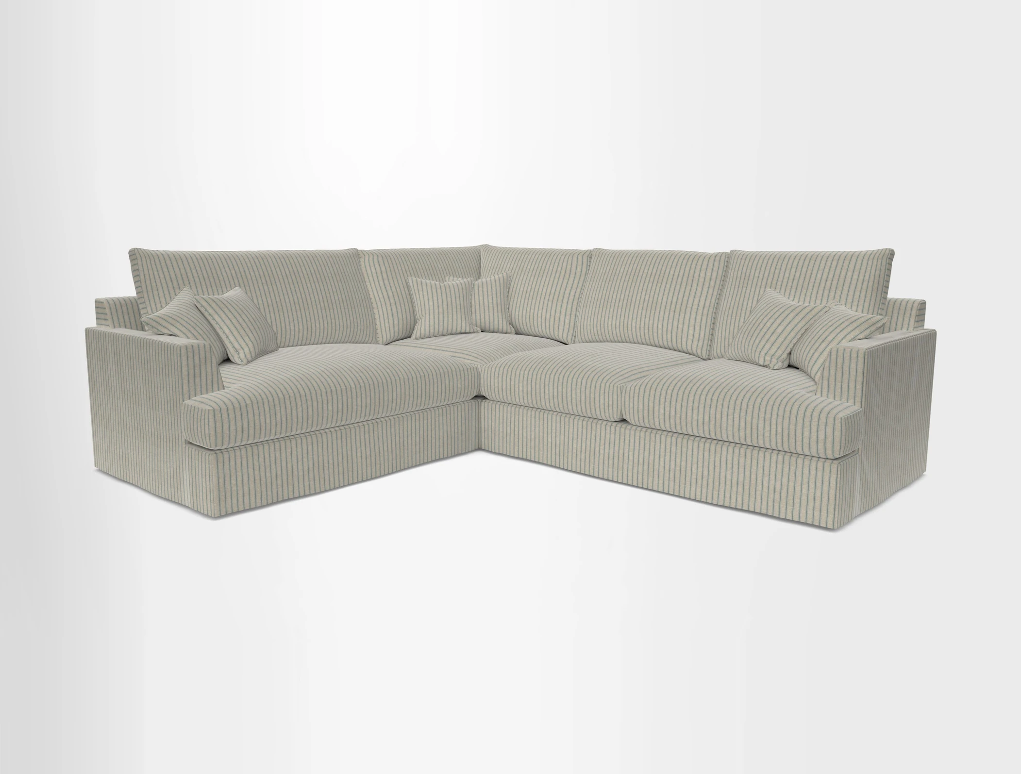 Slingsby Medium Fitted Cover Corner Unit RHF in Two Tone Plain Biscuit