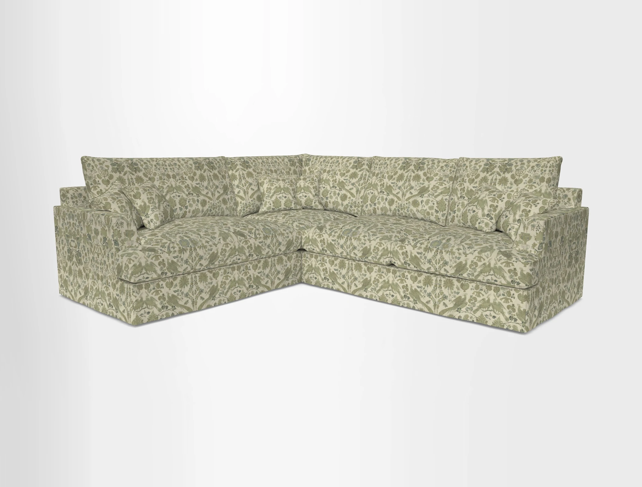 Slingsby Medium Fitted Cover Corner Unit RHF in Two Tone Plain Biscuit