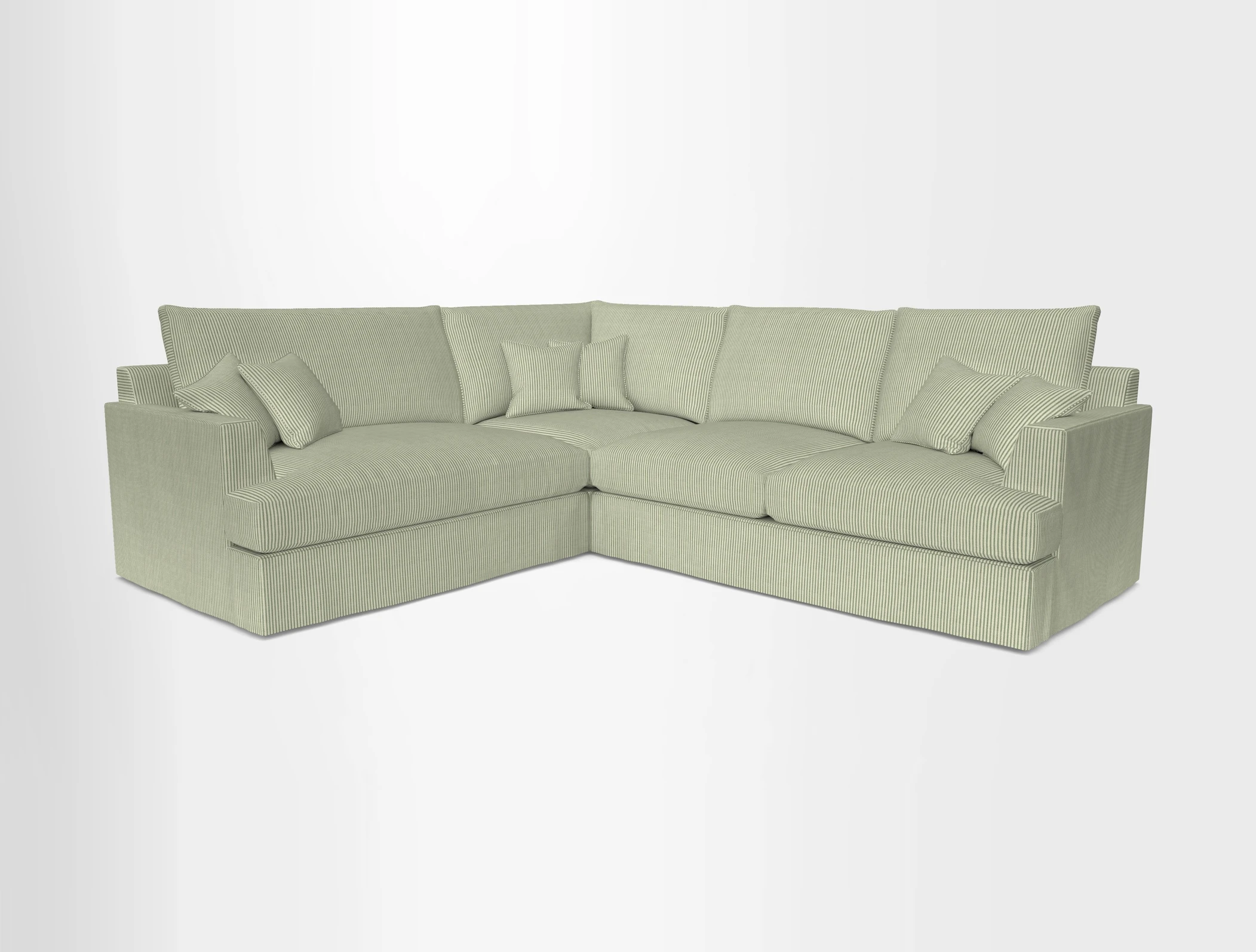 Slingsby Medium Fitted Cover Corner Unit RHF in Two Tone Plain Biscuit