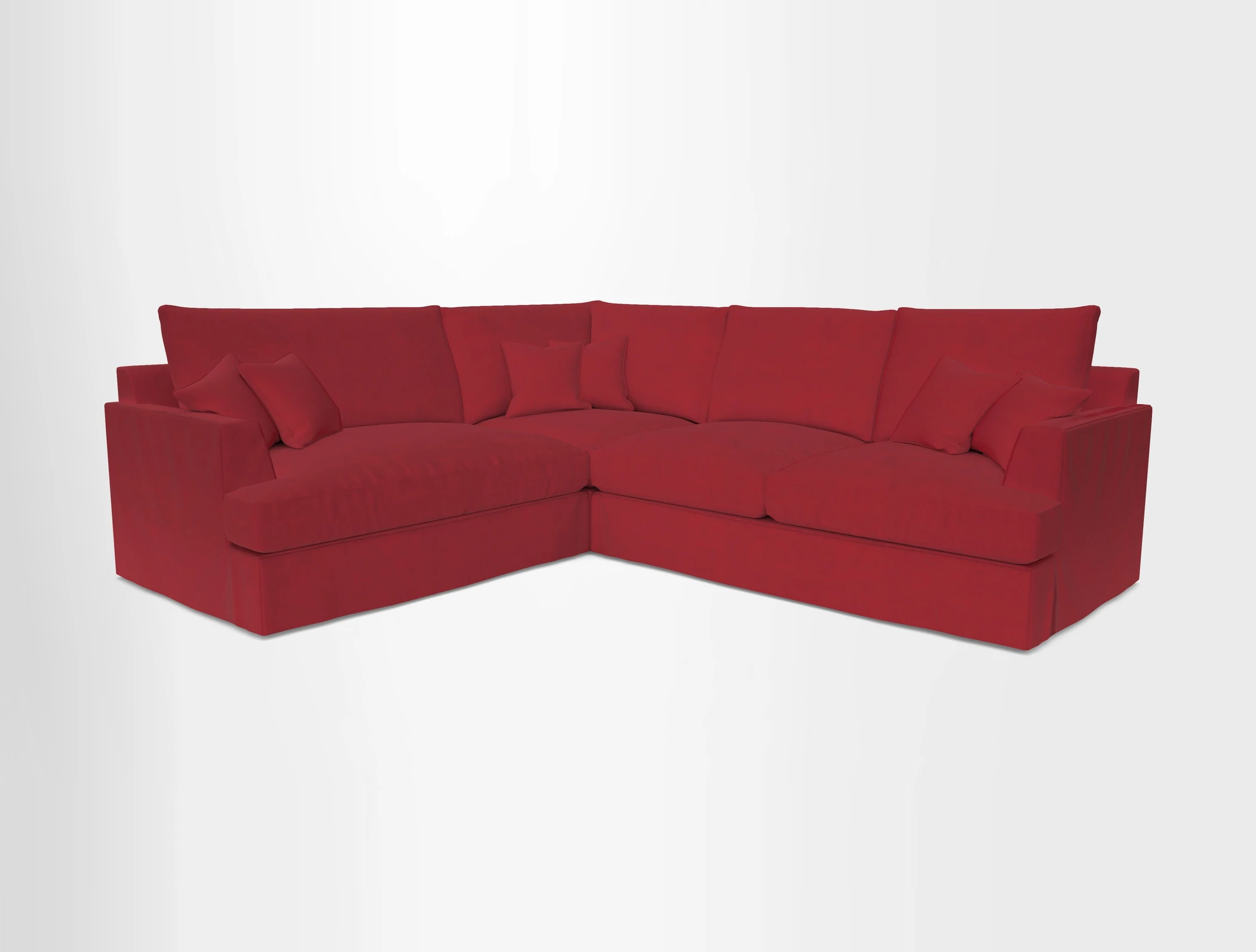 Slingsby Medium Fitted Cover Corner Unit RHF in Two Tone Plain Biscuit