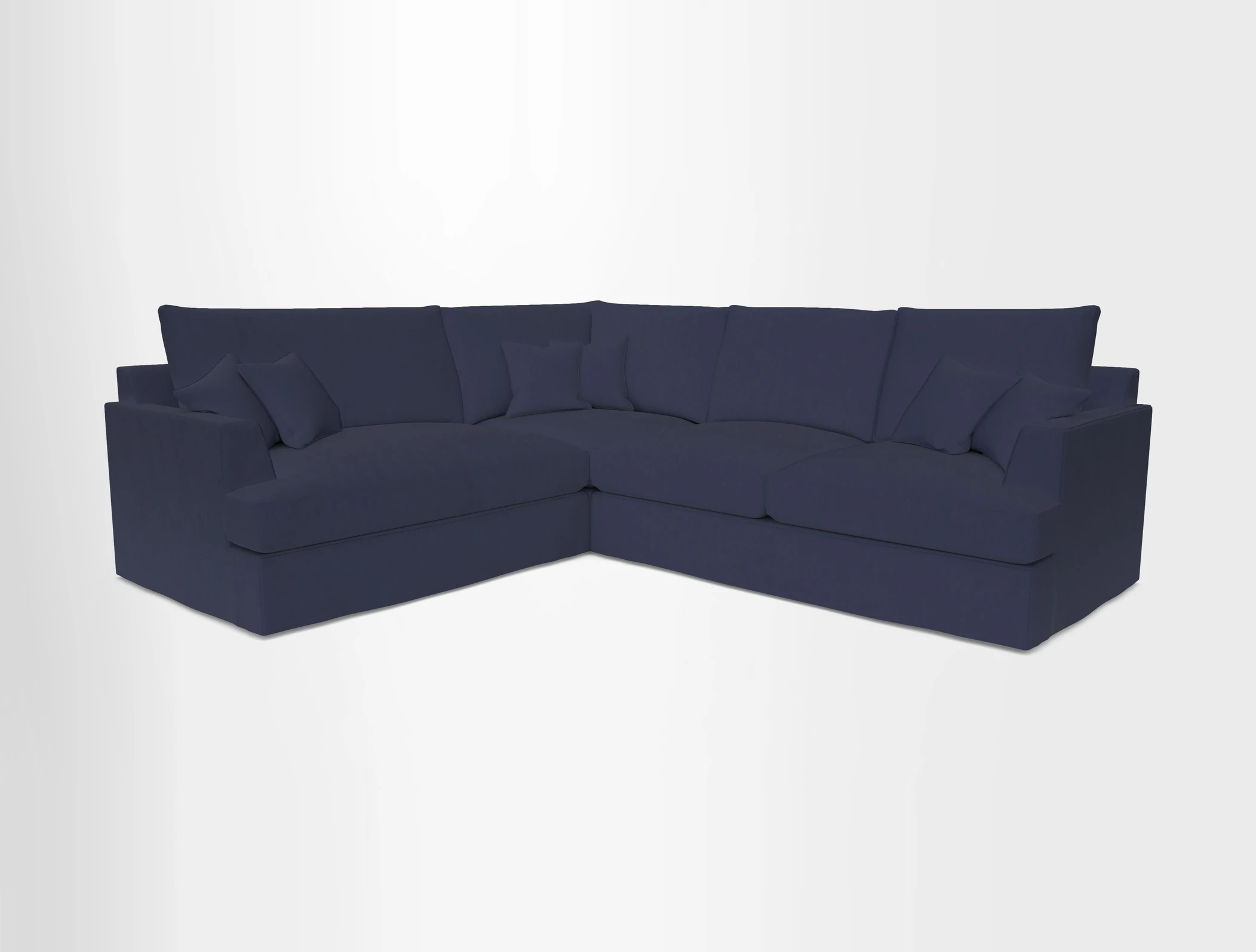 Slingsby Medium Fitted Cover Corner Unit RHF in Two Tone Plain Biscuit