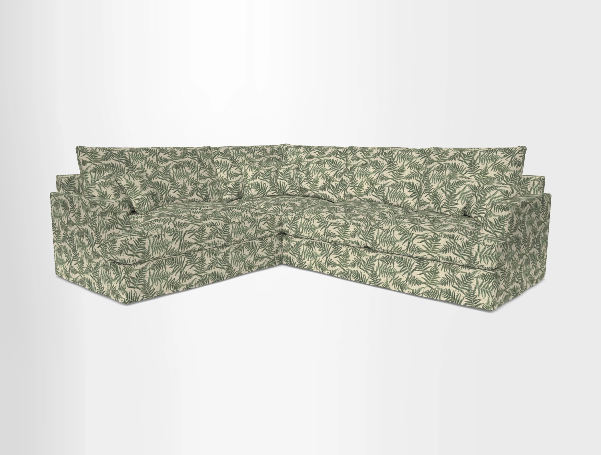 Slingsby Medium Fitted Cover Corner Unit RHF in Two Tone Plain Biscuit