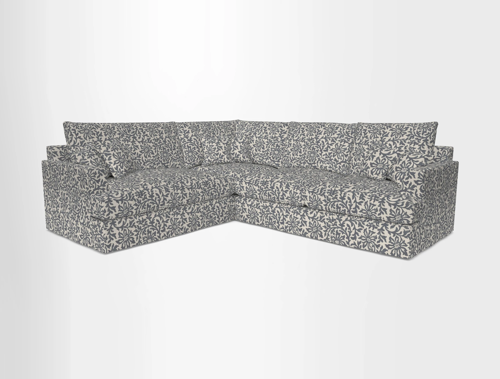 Slingsby Medium Fitted Cover Corner Unit RHF in Two Tone Plain Biscuit