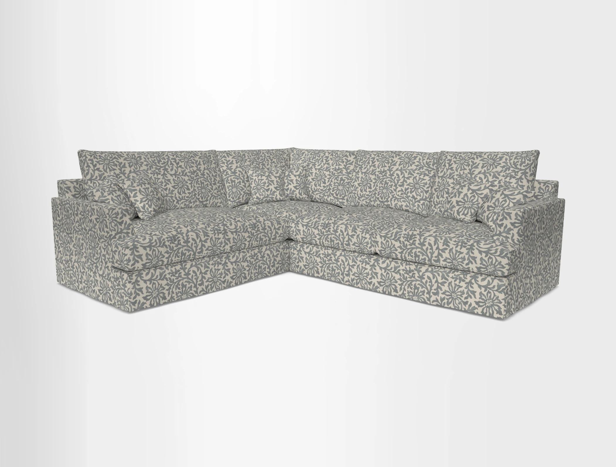 Slingsby Medium Fitted Cover Corner Unit RHF in Two Tone Plain Biscuit