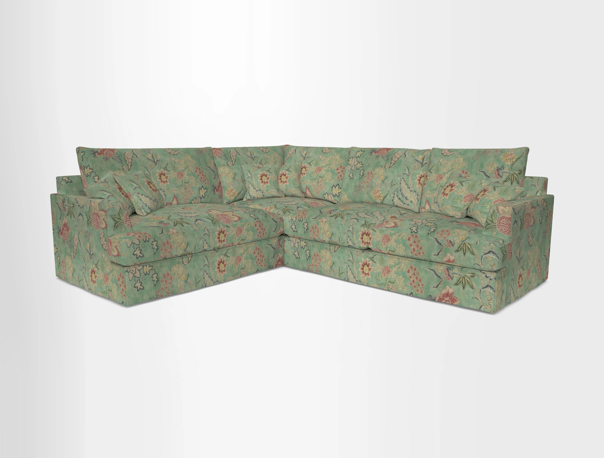 Slingsby Medium Fitted Cover Corner Unit RHF in Two Tone Plain Biscuit