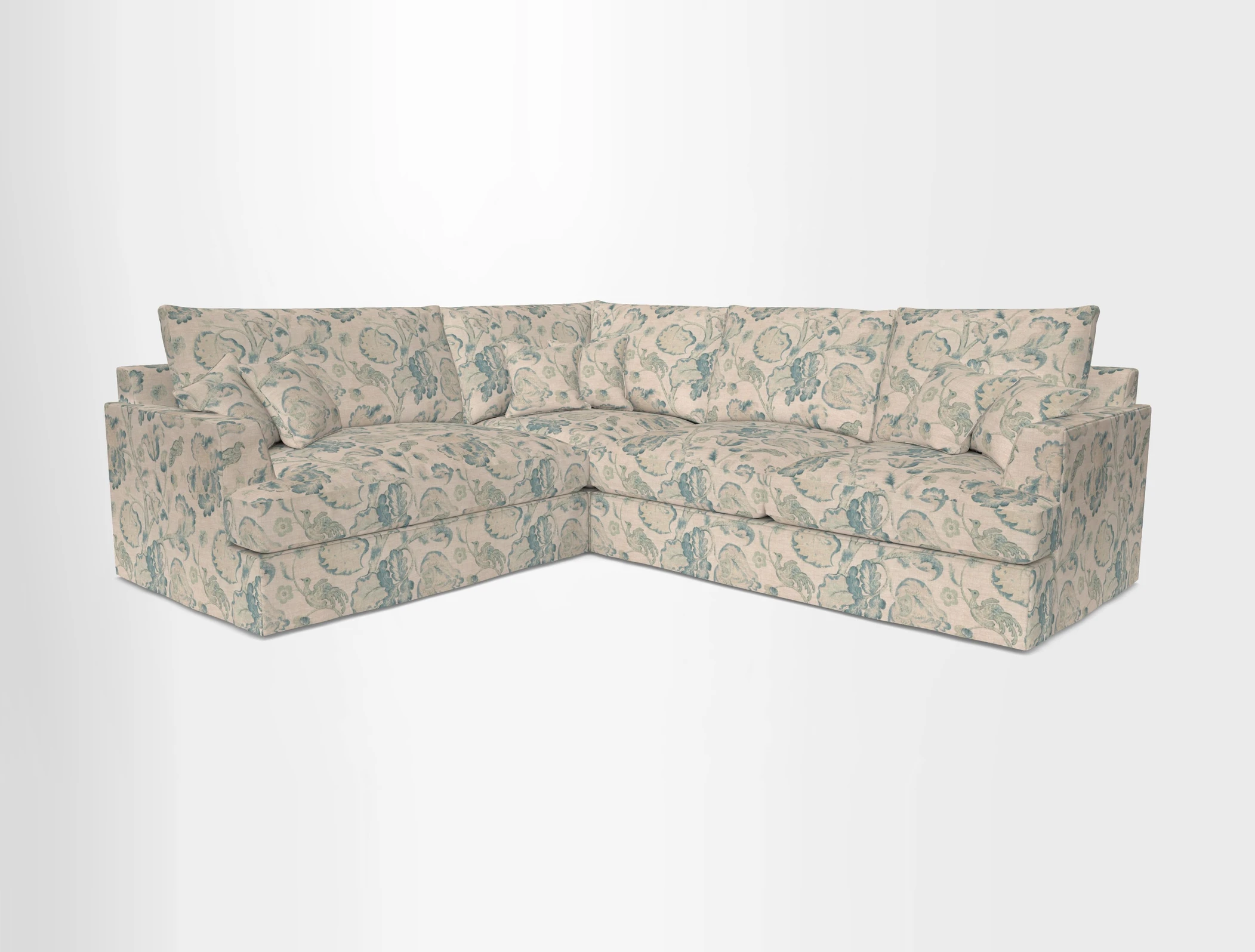 Slingsby Medium Fitted Cover Corner Unit RHF in Two Tone Plain Biscuit
