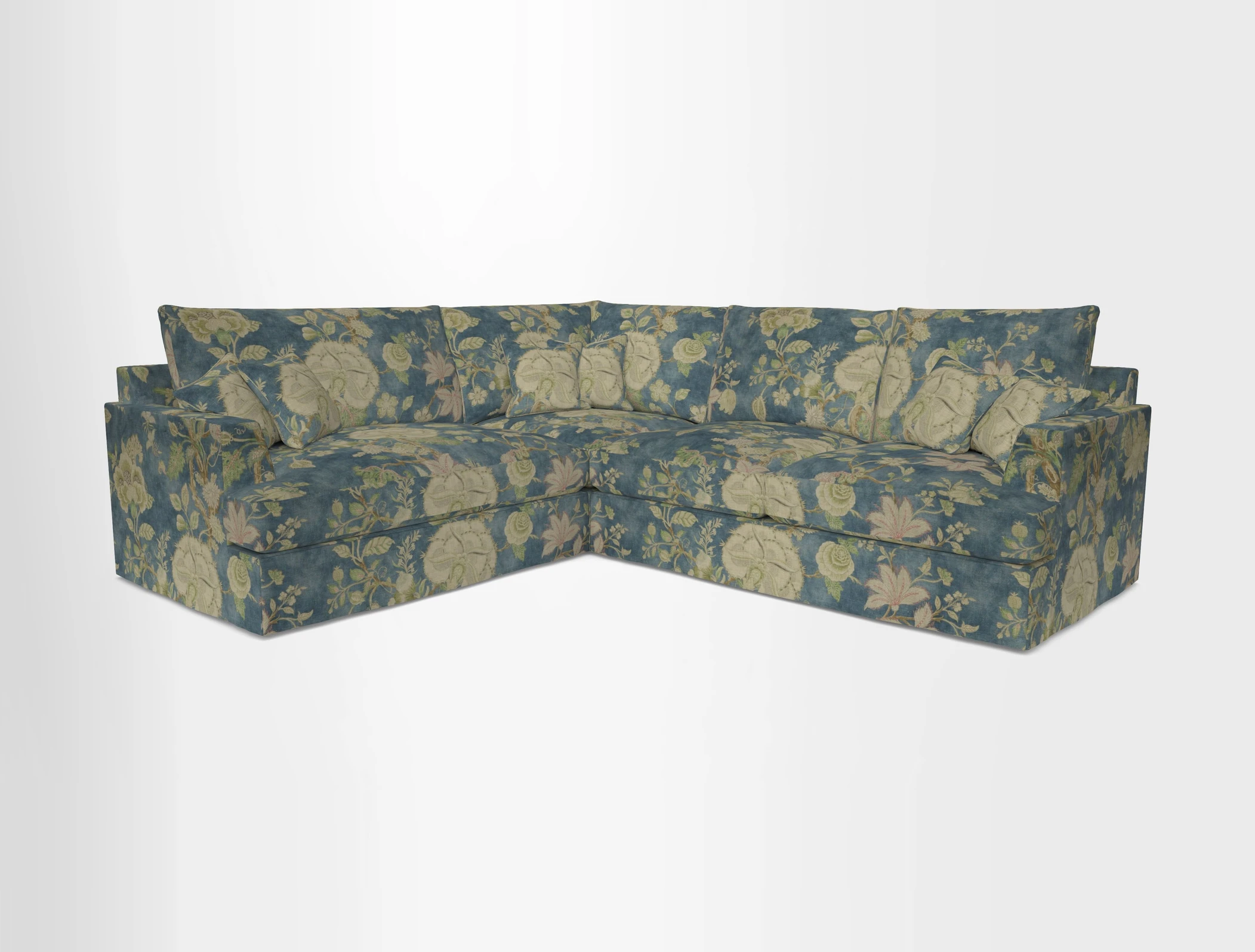 Slingsby Medium Fitted Cover Corner Unit RHF in Two Tone Plain Biscuit