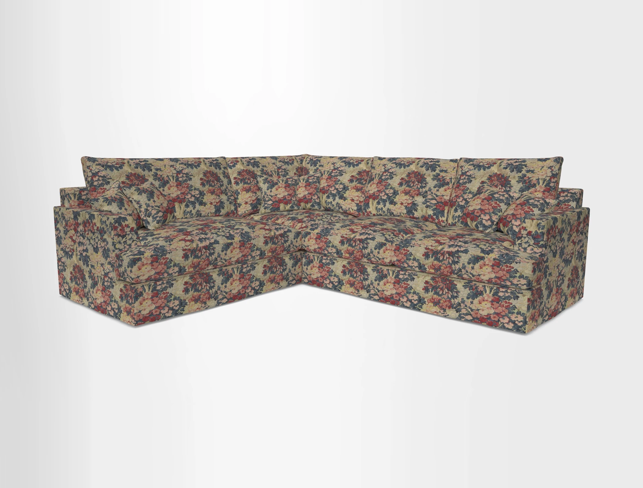 Slingsby Medium Fitted Cover Corner Unit RHF in Two Tone Plain Biscuit