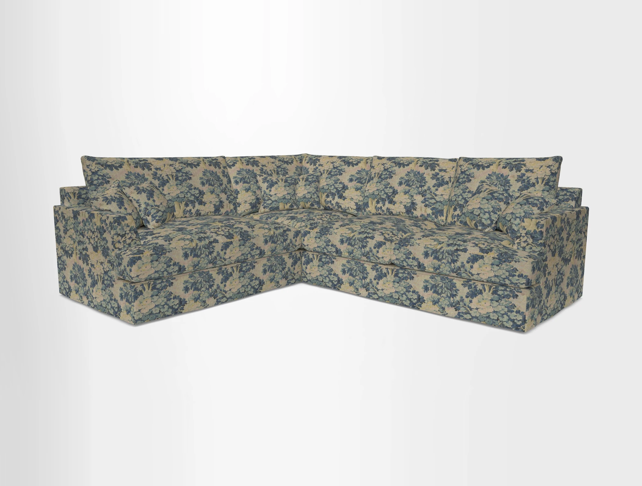 Slingsby Medium Fitted Cover Corner Unit RHF in Two Tone Plain Biscuit