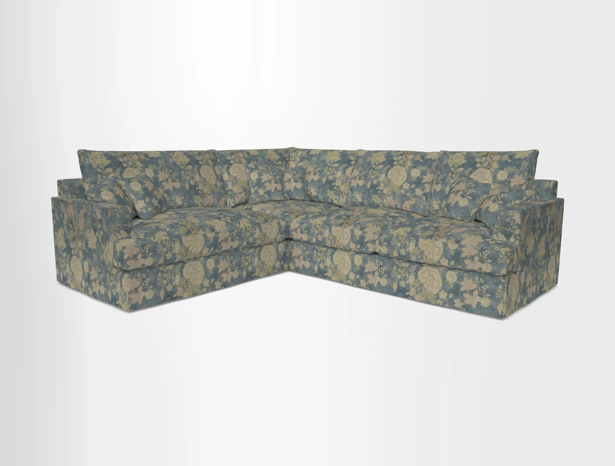 Slingsby Medium Fitted Cover Corner Unit RHF in Two Tone Plain Biscuit