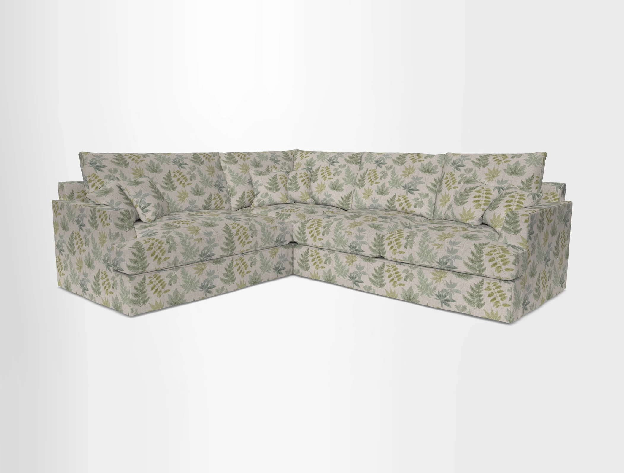 Slingsby Medium Fitted Cover Corner Unit RHF in Two Tone Plain Biscuit