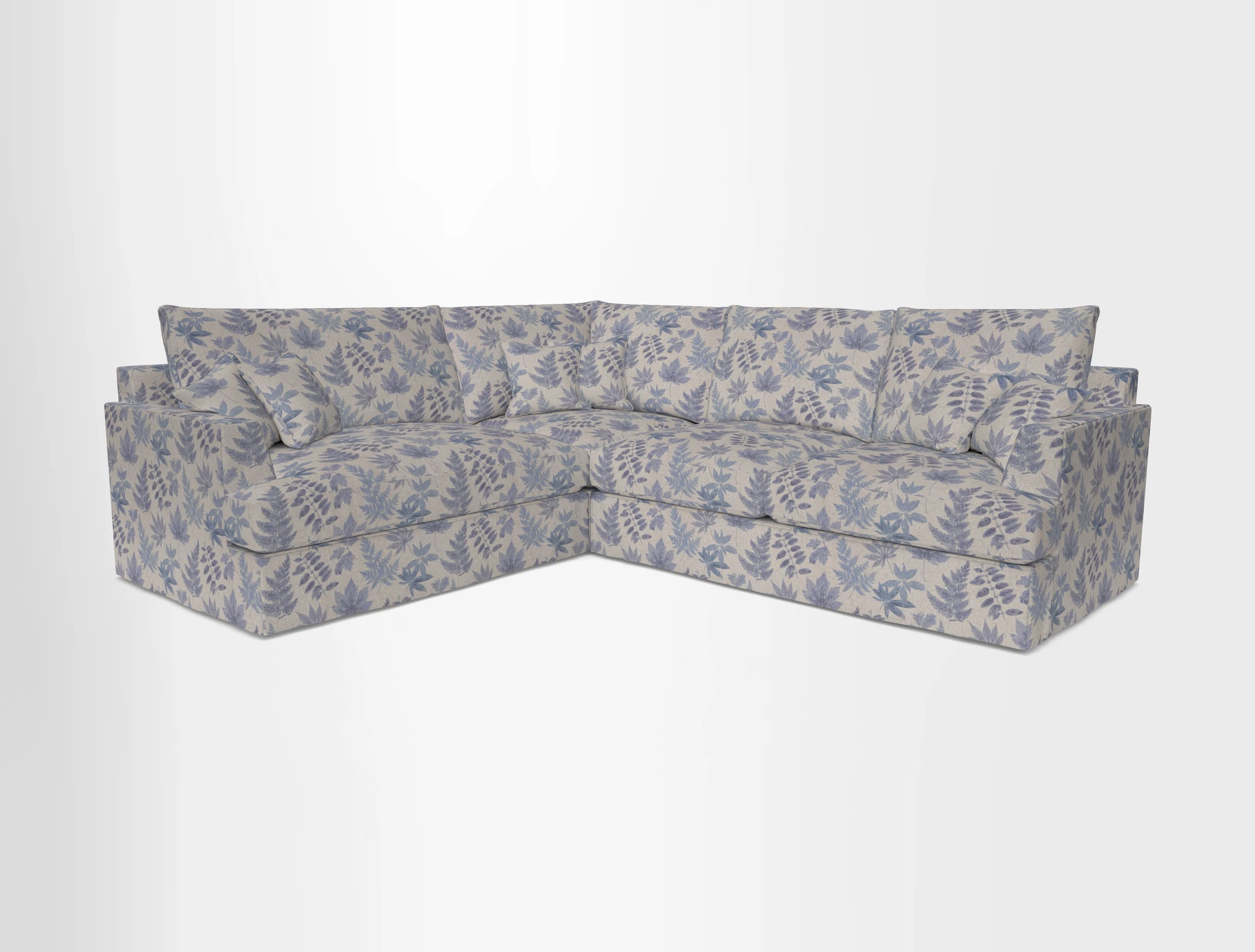 Slingsby Medium Fitted Cover Corner Unit RHF in Two Tone Plain Biscuit
