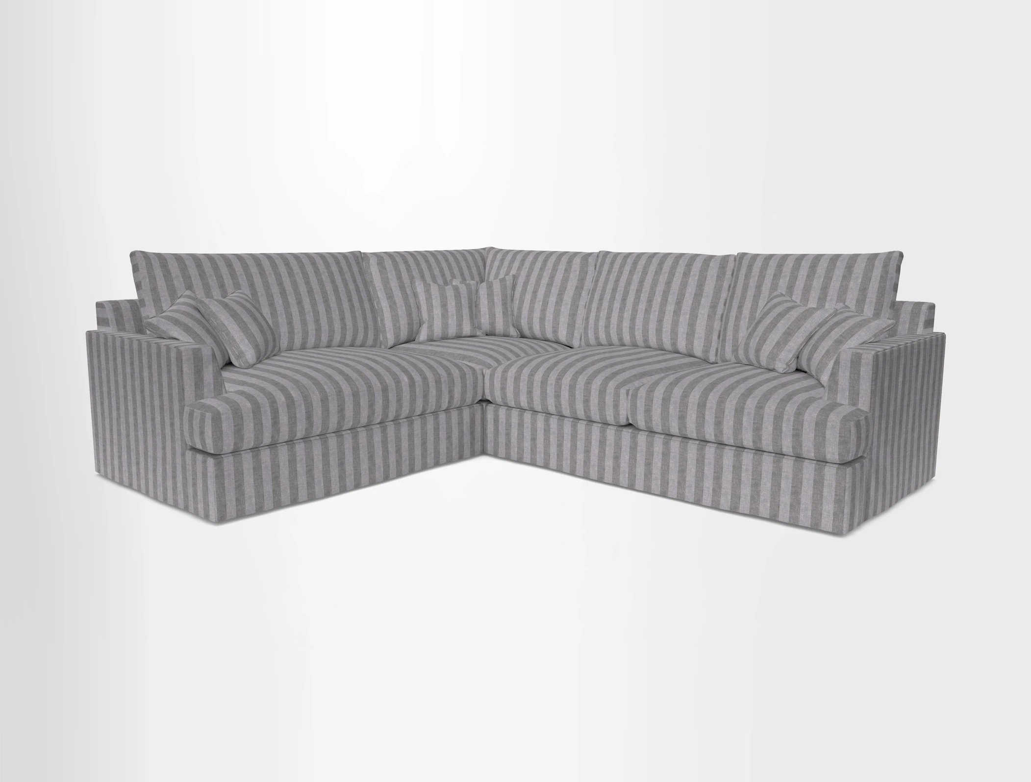 Slingsby Medium Fitted Cover Corner Unit RHF in Two Tone Plain Biscuit