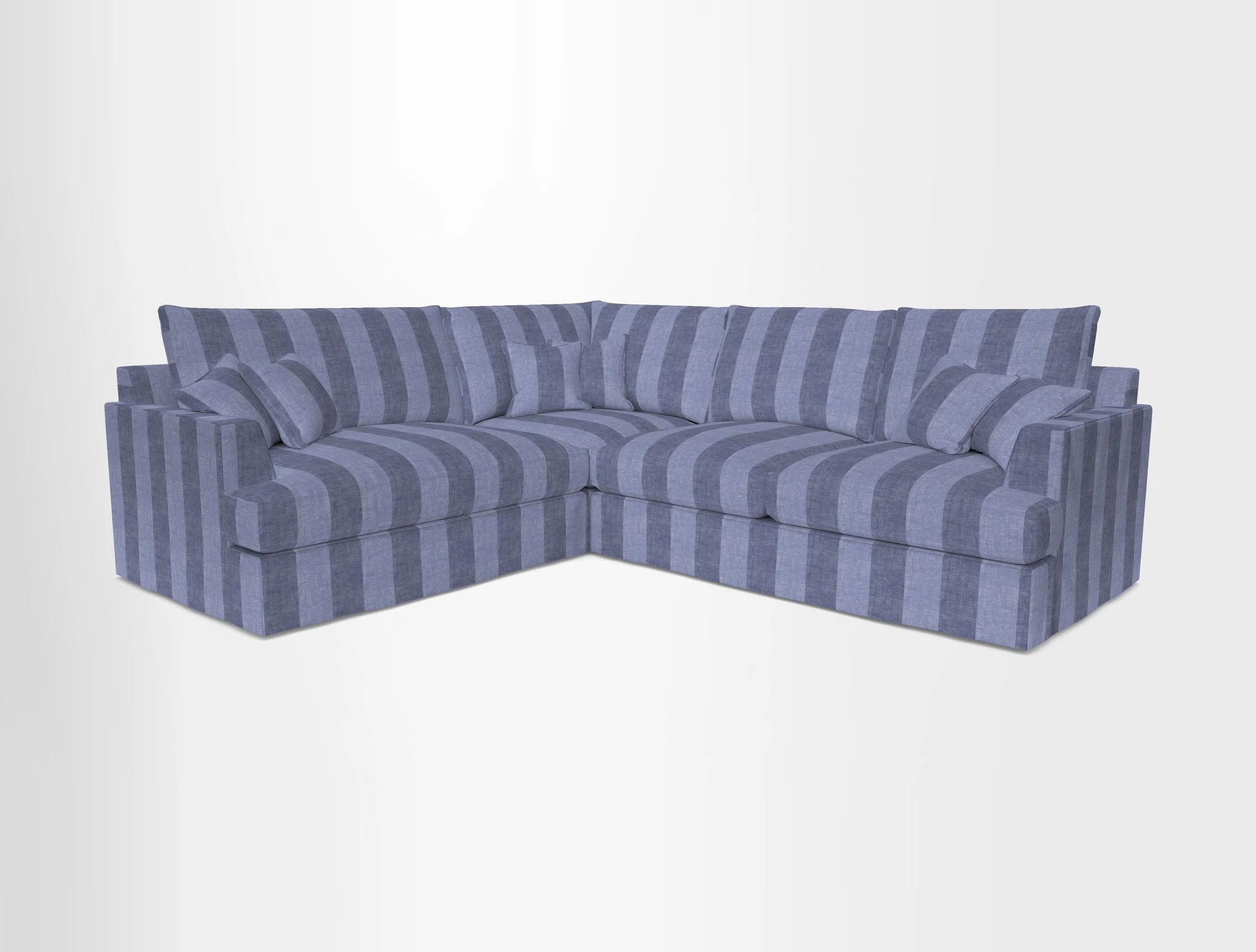 Slingsby Medium Fitted Cover Corner Unit RHF in Two Tone Plain Biscuit