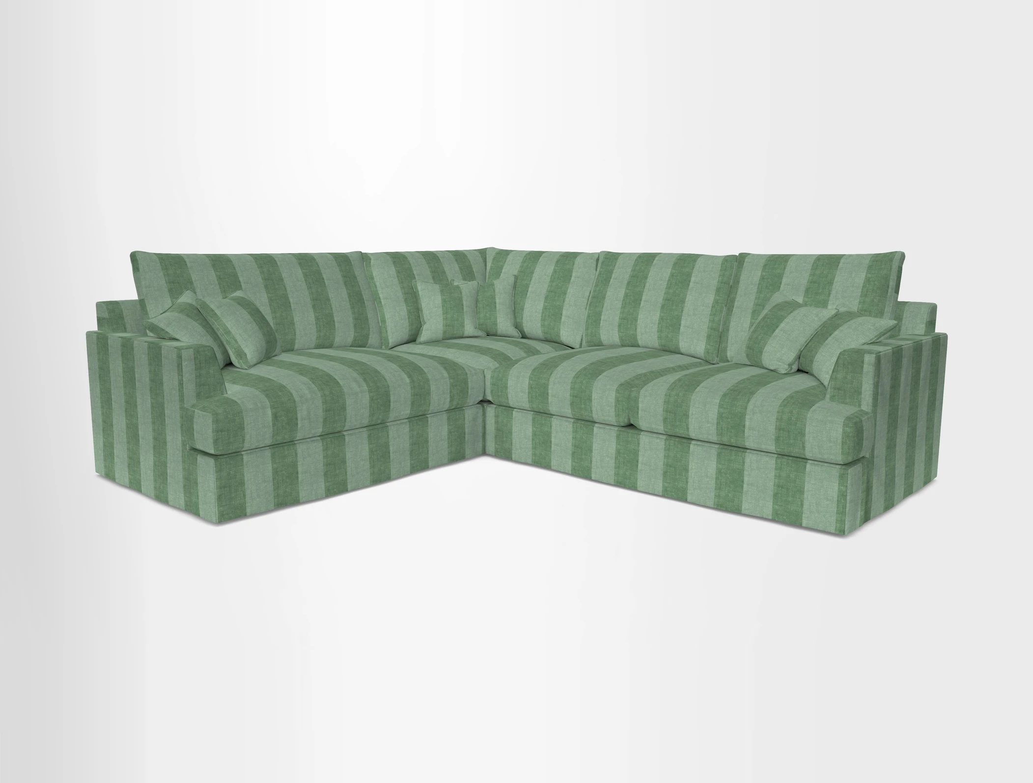 Slingsby Medium Fitted Cover Corner Unit RHF in Two Tone Plain Biscuit