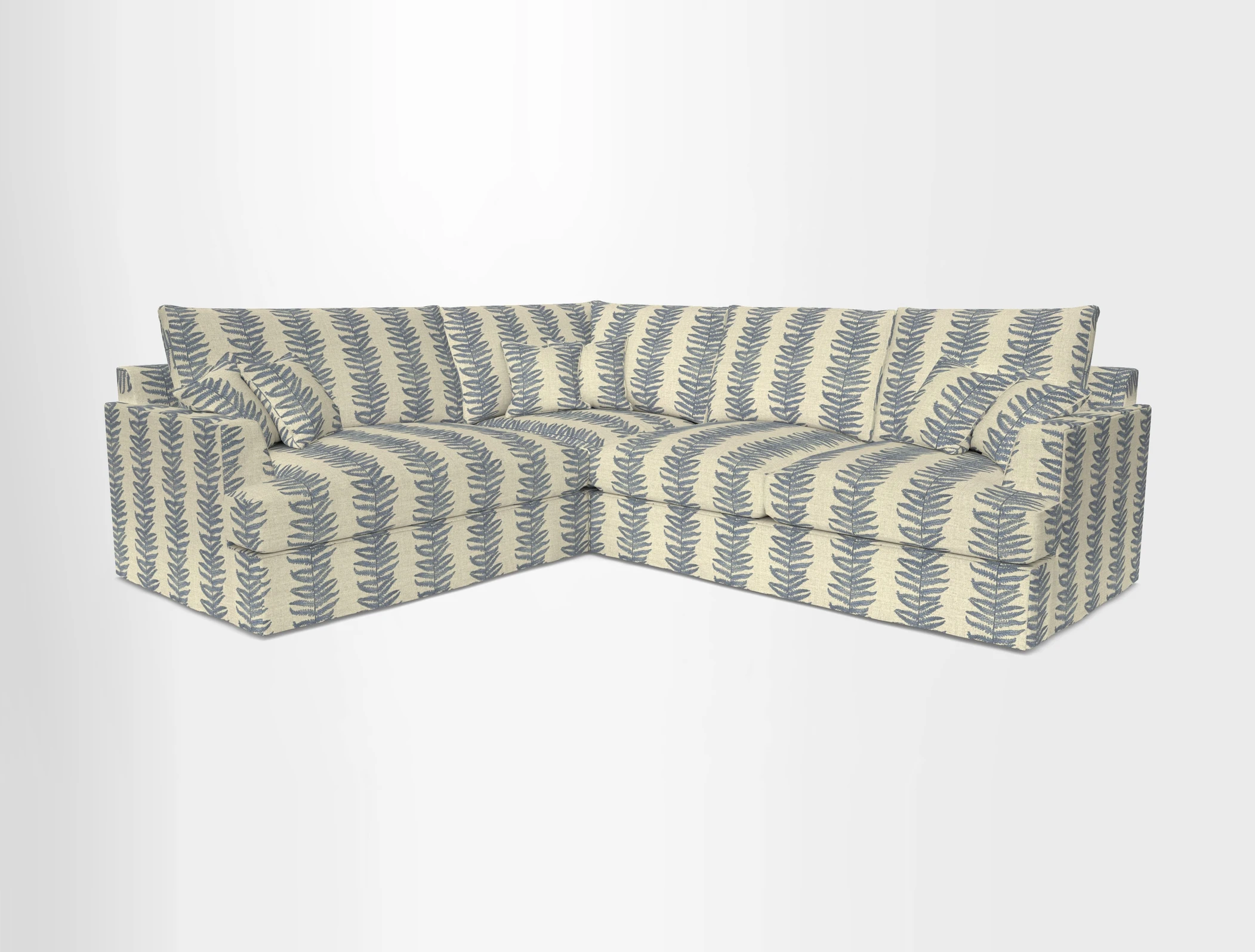 Slingsby Medium Fitted Cover Corner Unit RHF in Two Tone Plain Biscuit