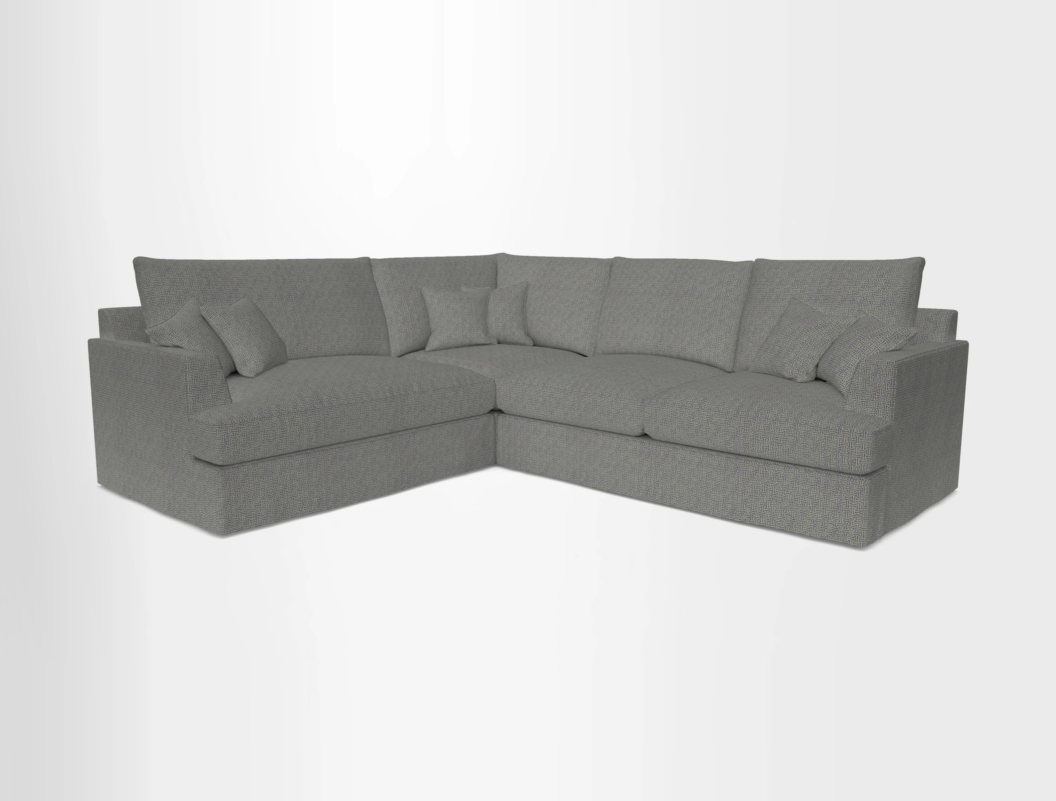 Slingsby Medium Fitted Cover Corner Unit RHF in Two Tone Plain Biscuit