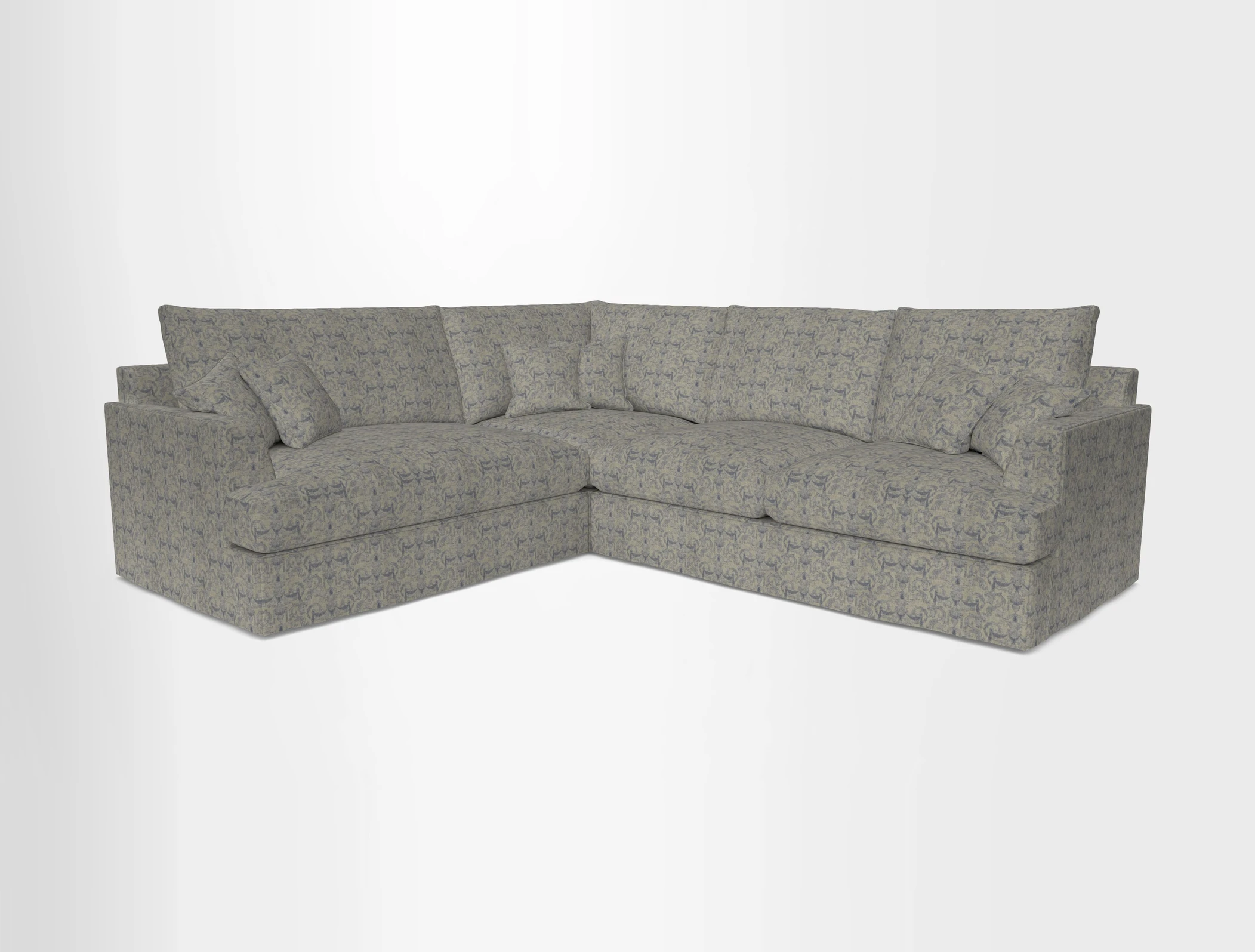 Slingsby Medium Fitted Cover Corner Unit RHF in Two Tone Plain Biscuit