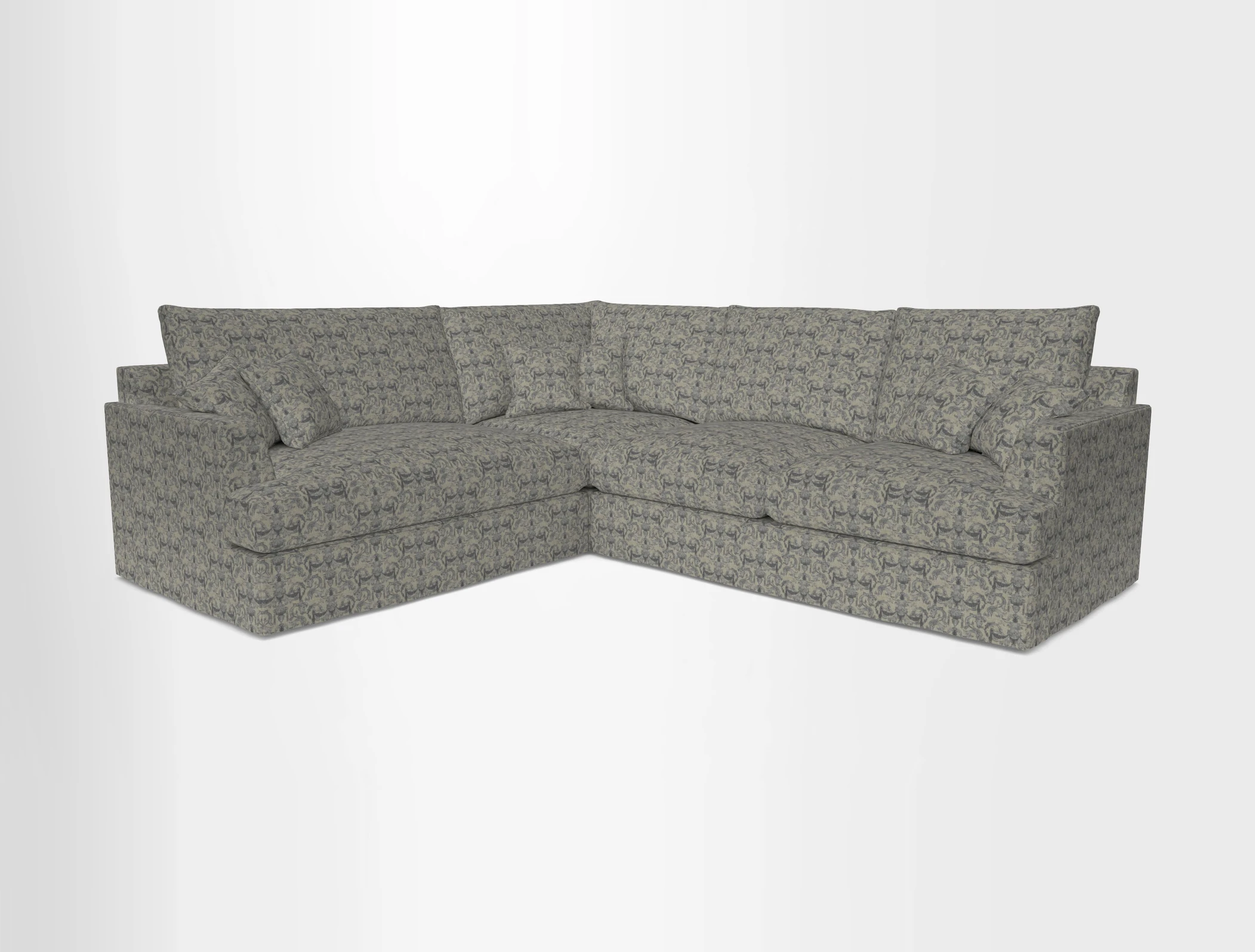 Slingsby Medium Fitted Cover Corner Unit RHF in Two Tone Plain Biscuit