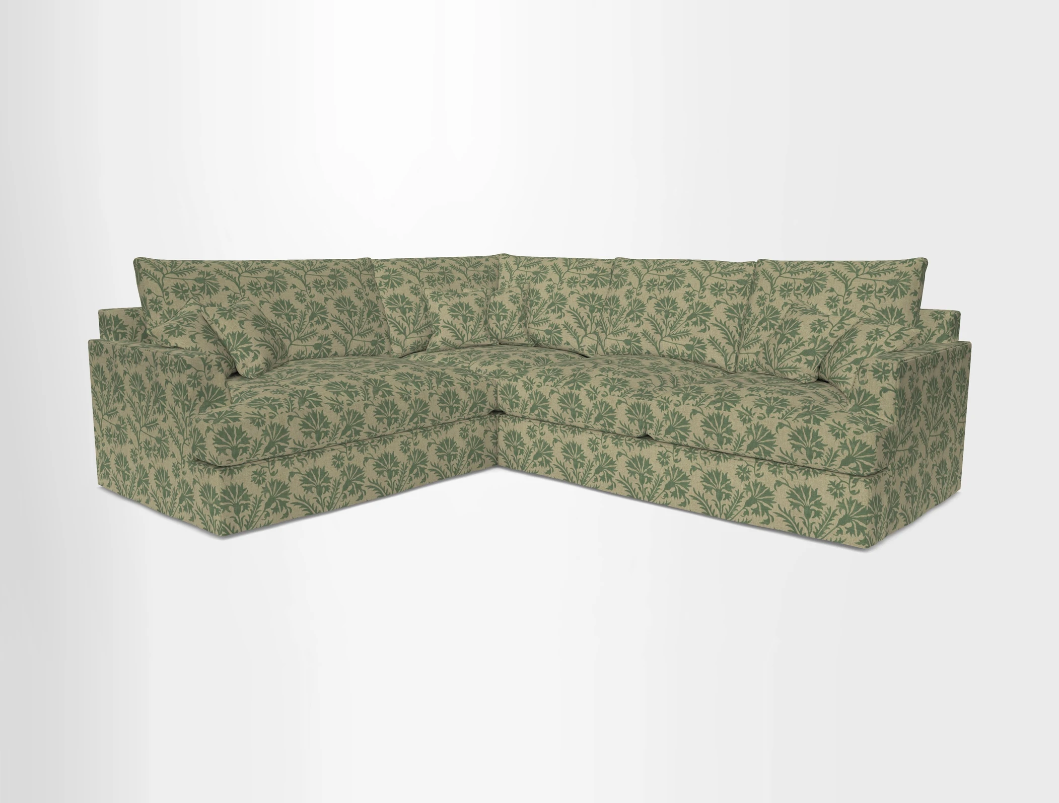 Slingsby Medium Fitted Cover Corner Unit RHF in Two Tone Plain Biscuit
