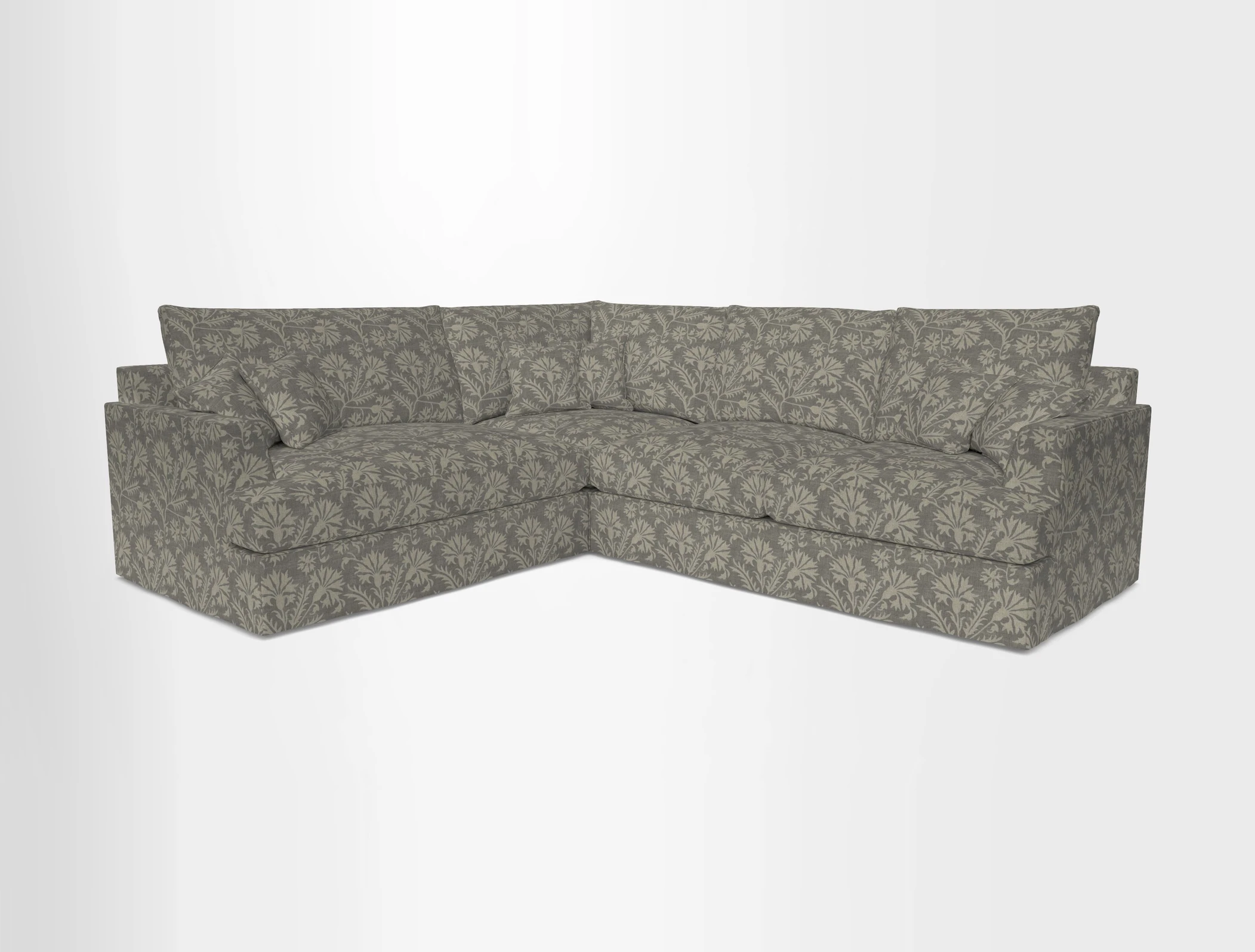 Slingsby Medium Fitted Cover Corner Unit RHF in Two Tone Plain Biscuit