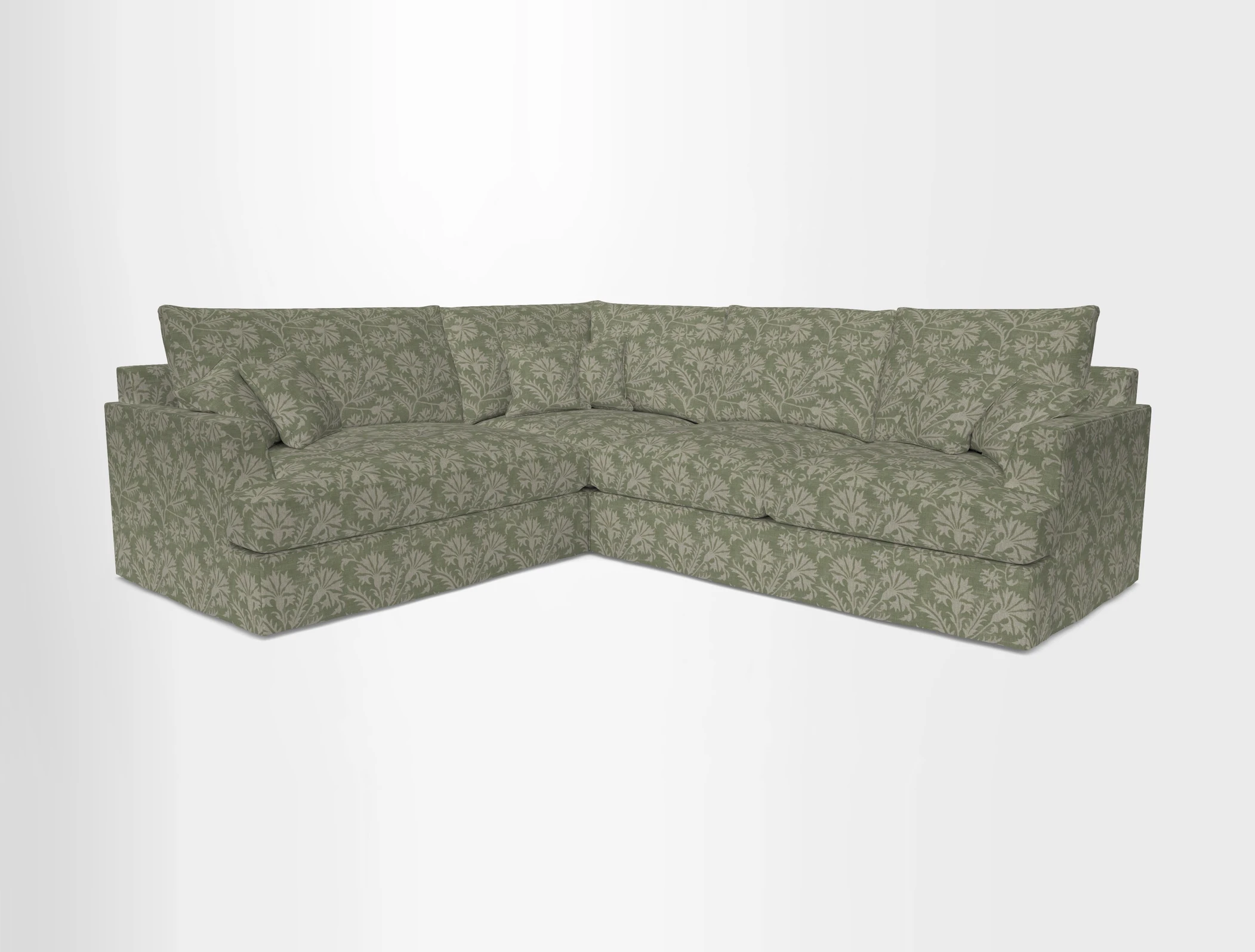 Slingsby Medium Fitted Cover Corner Unit RHF in Two Tone Plain Biscuit