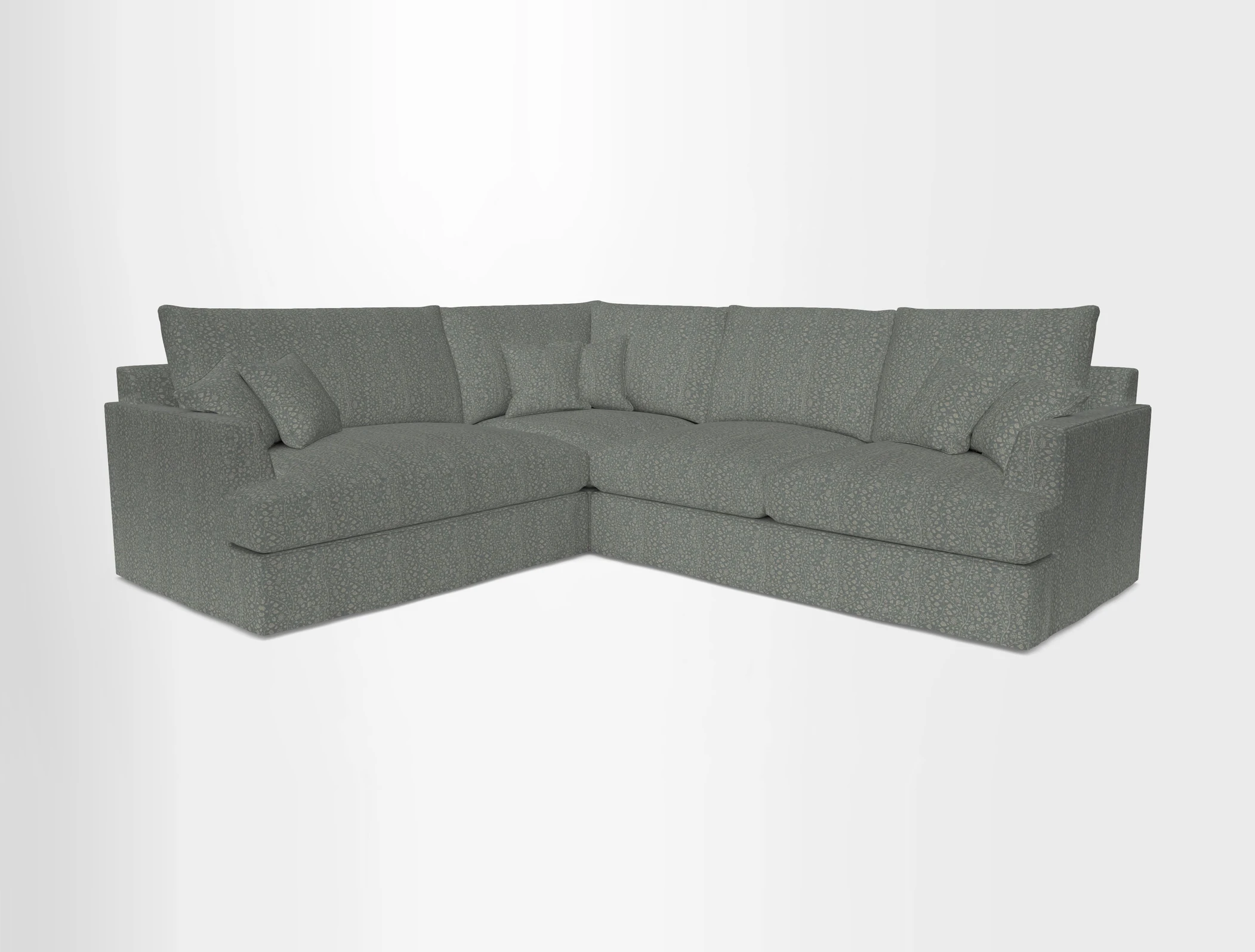 Slingsby Medium Fitted Cover Corner Unit RHF in Two Tone Plain Biscuit