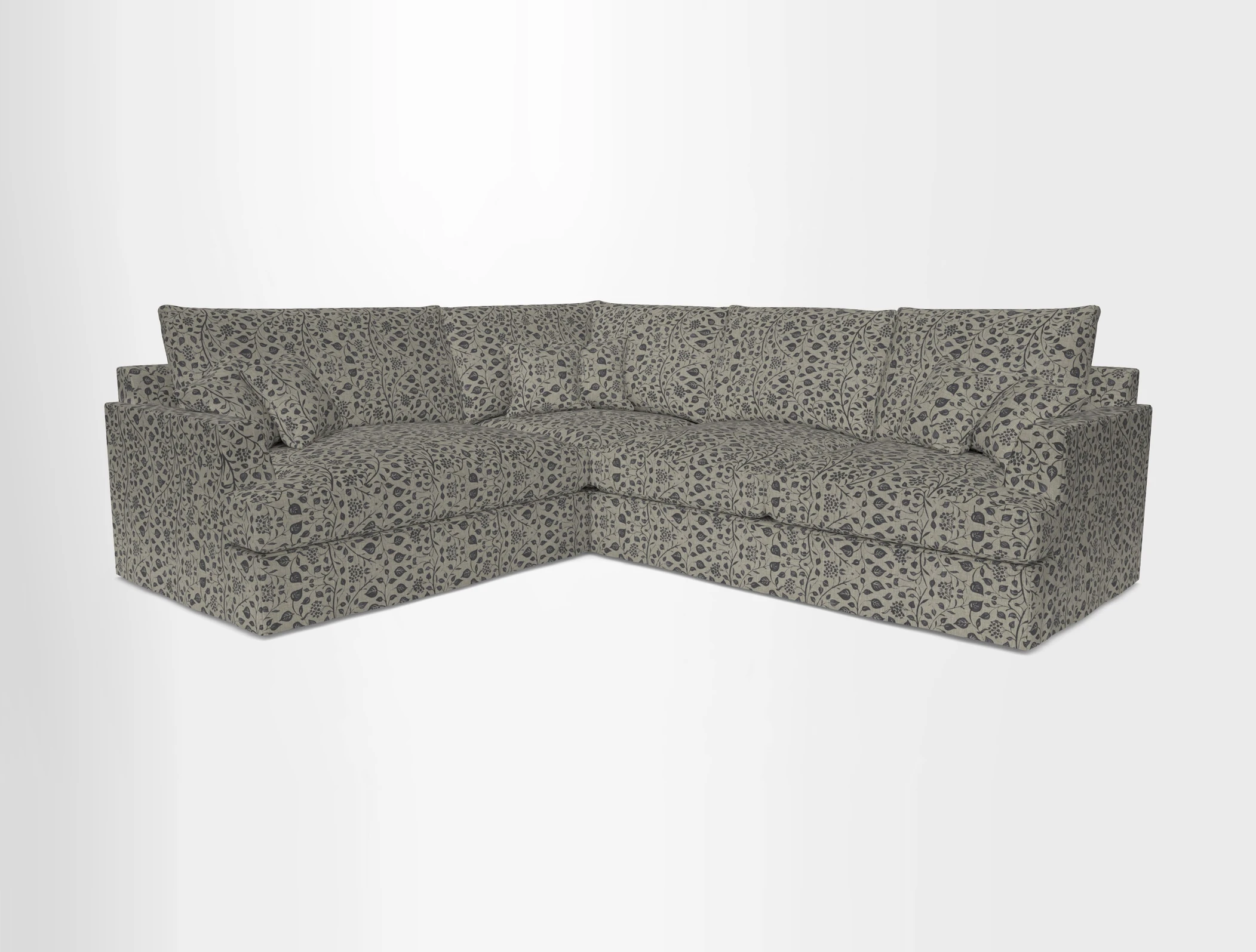 Slingsby Medium Fitted Cover Corner Unit RHF in Two Tone Plain Biscuit